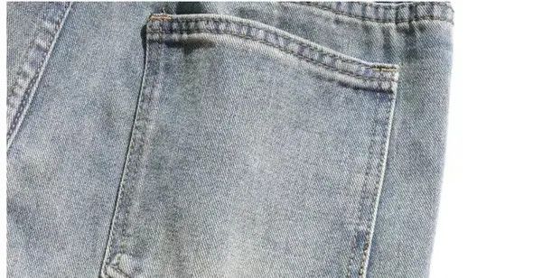 VIBE Retro heavy industry old washed jeans hip-hop wide-leg pants Size US 30 / EU 46 - 4 Thumbnail