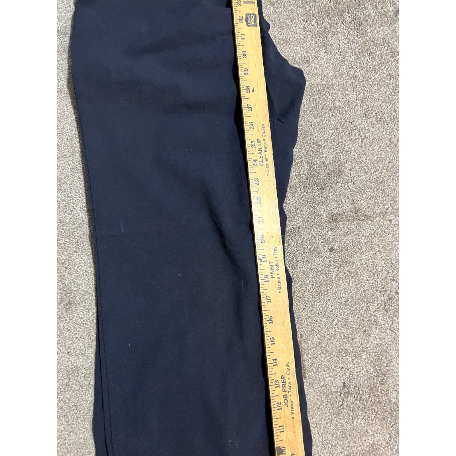 Vintage Counterparts Women's Pants 10 Blue Tapered Leg Stretch Work Dress Pants Regular Fold Front Flat Front Career Size 32" / US 10 / IT 46 - 7 Thumbnail