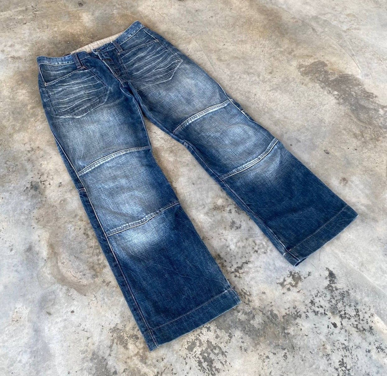 Marithe + Francois Girbaud Archival Marithé François Girbaud Panelled Technical Denim Size US 31 - 2 Thumbnail