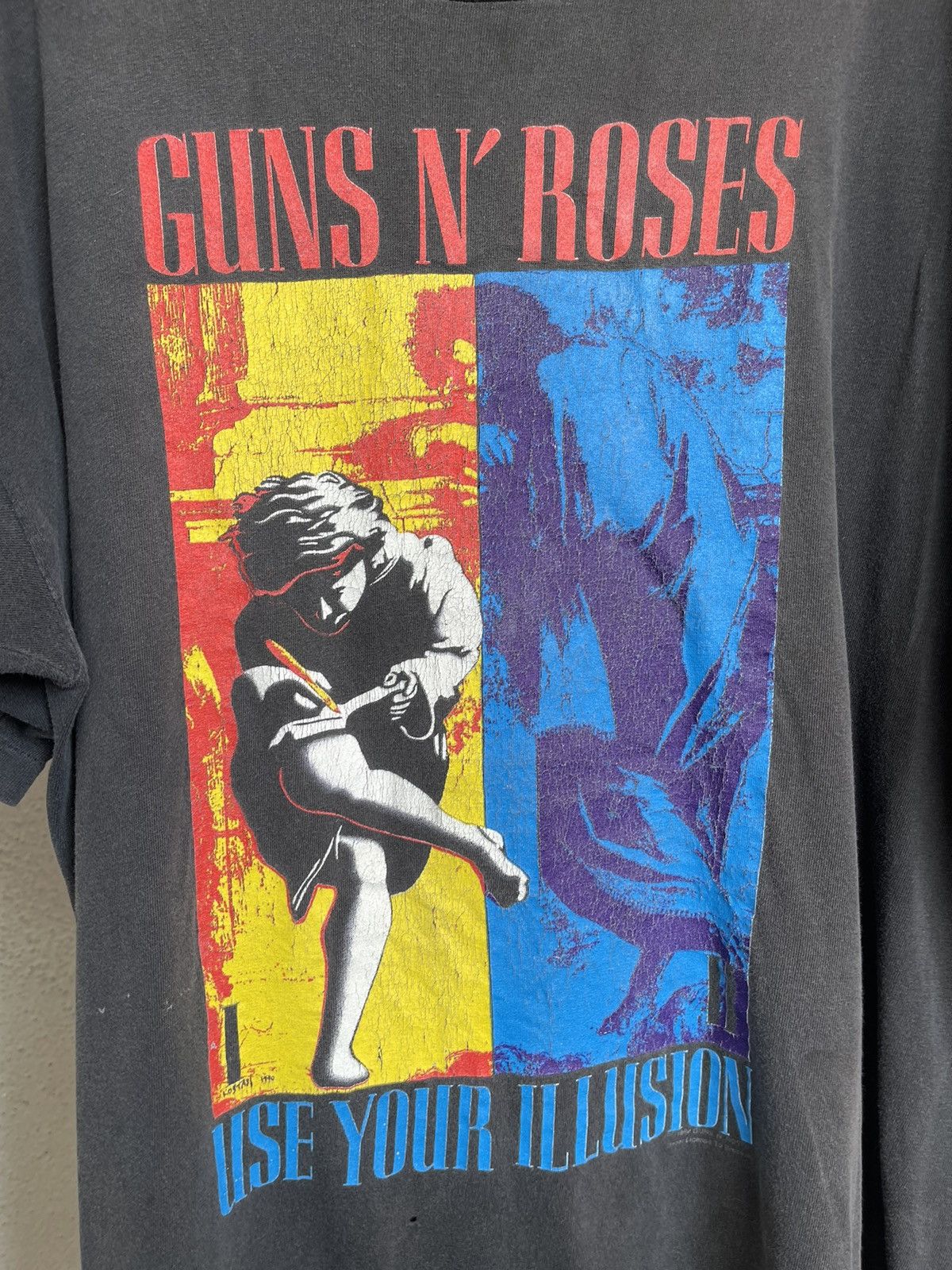 Vintage Vintage 1992 Guns N Roses Fashion Statement Faded Tee Size US XL / EU 56 / 4 - 3 Thumbnail