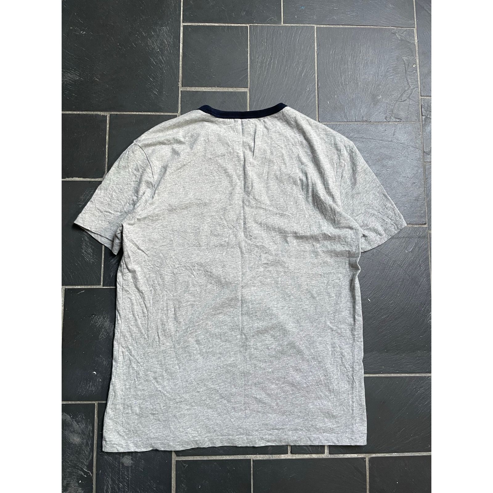 Polo Ralph Lauren Polo Ralph Lauren Grey Navy Collar Tshirt Size US M / EU 48-50 / 2 - 4 Thumbnail