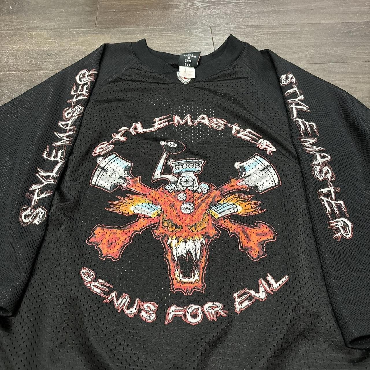 Designer vintage stylemaster genius for evil jersey t shirt 00s y2k L Size US L / EU 52-54 / 3 - 2 Thumbnail