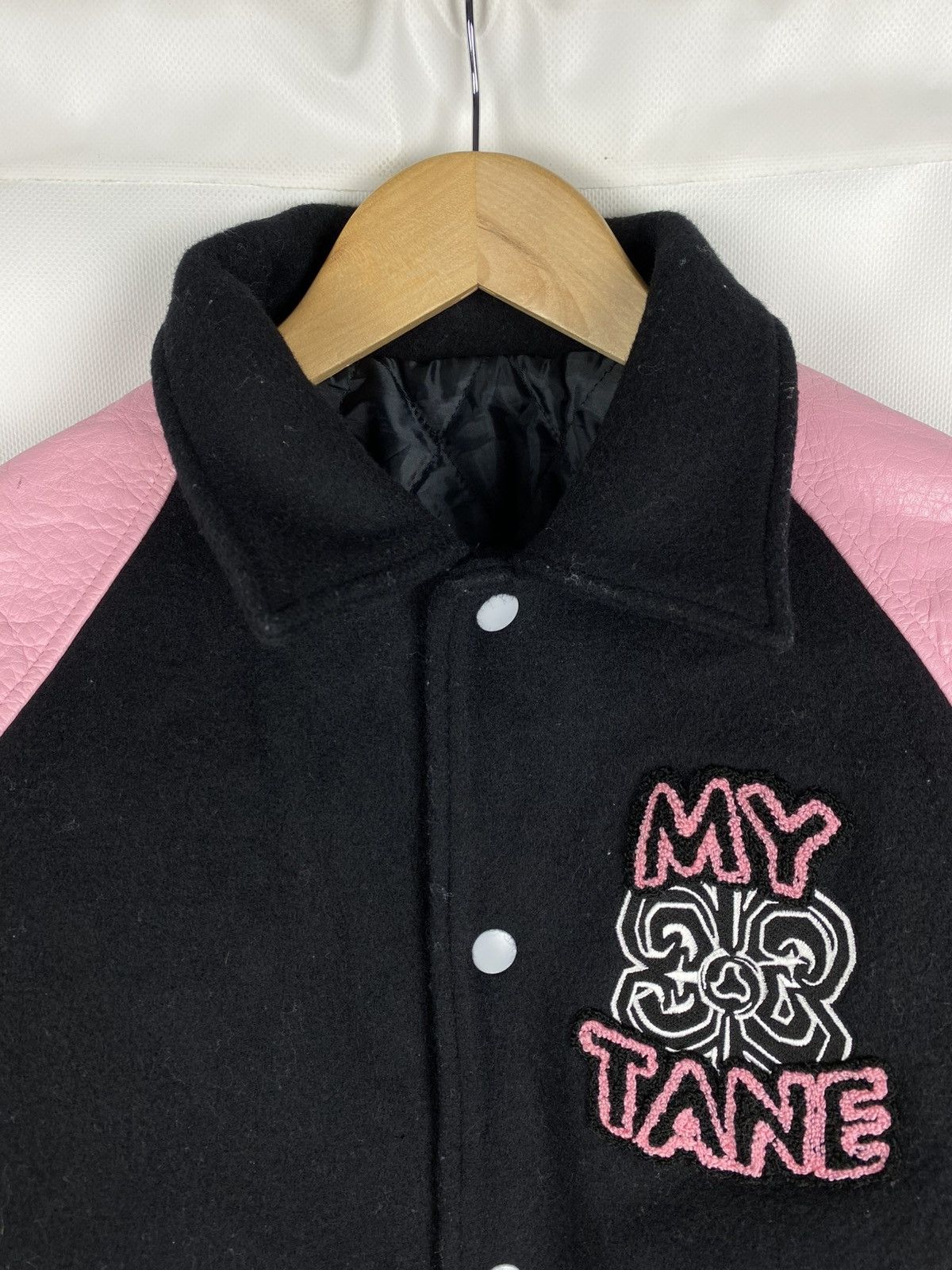 Japanese Brand Alba Rosa My Tane varsity leather / wool bomber jacket Size S / US 4 / IT 40 - 9 Thumbnail