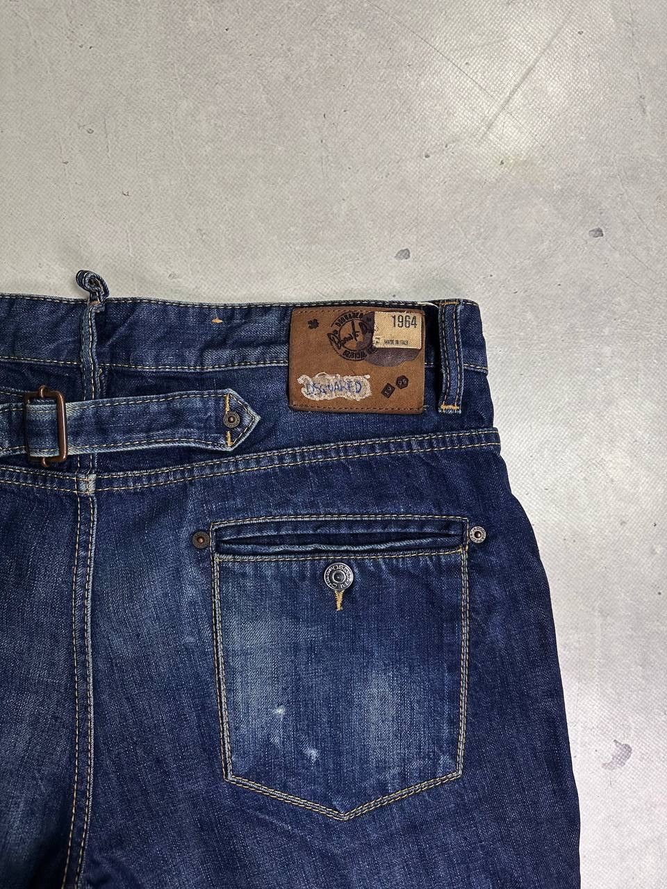 Dsquared2 Dsquared2 Dark Blue Denim Jeans Size 50 Italy Plaid Cuff Y2K Size US 34 / EU 50 - 5 Thumbnail