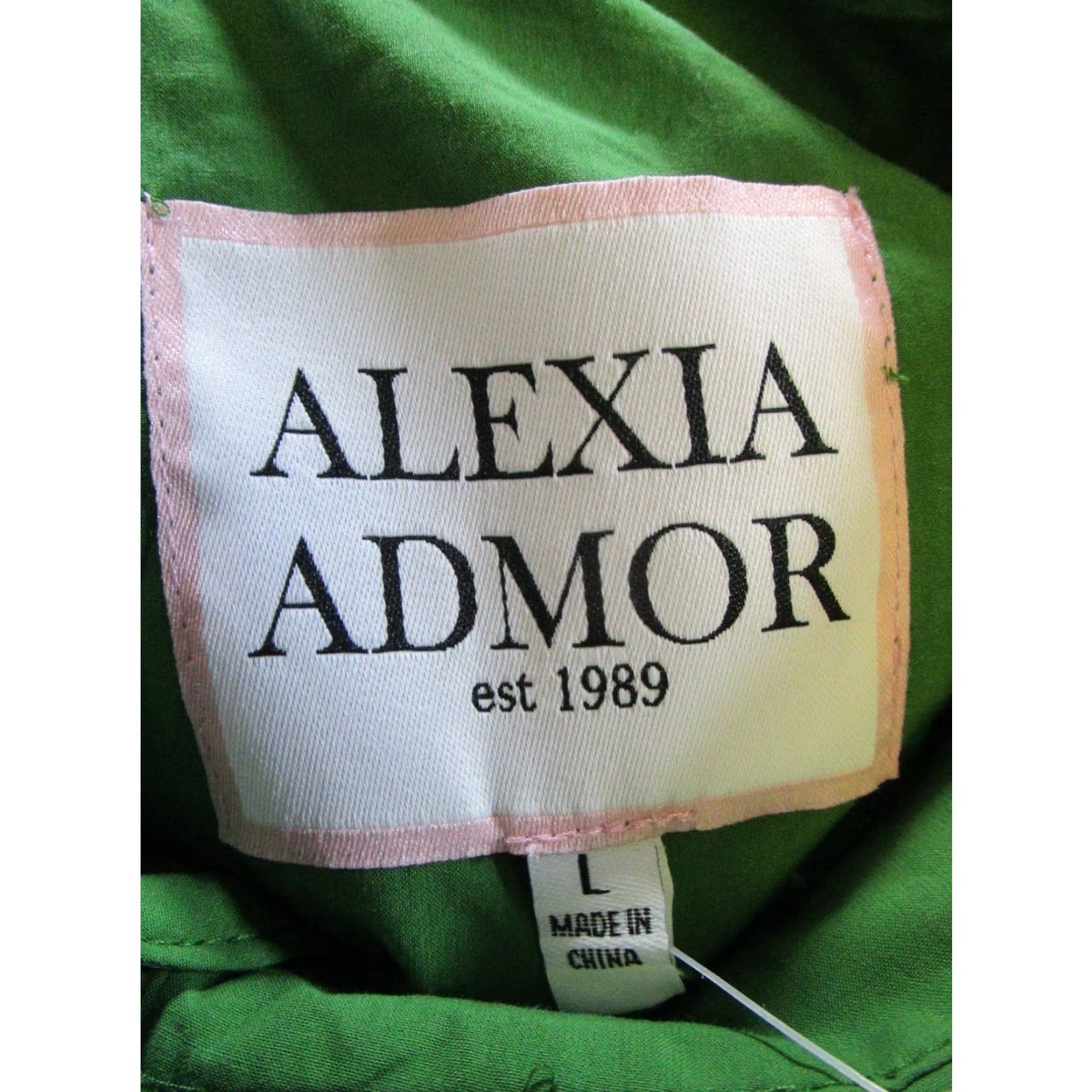 Vintage Alexia Amor Shirt Mens Large Green Cotton Button Up New Size US L / EU 52-54 / 3 - 3 Thumbnail