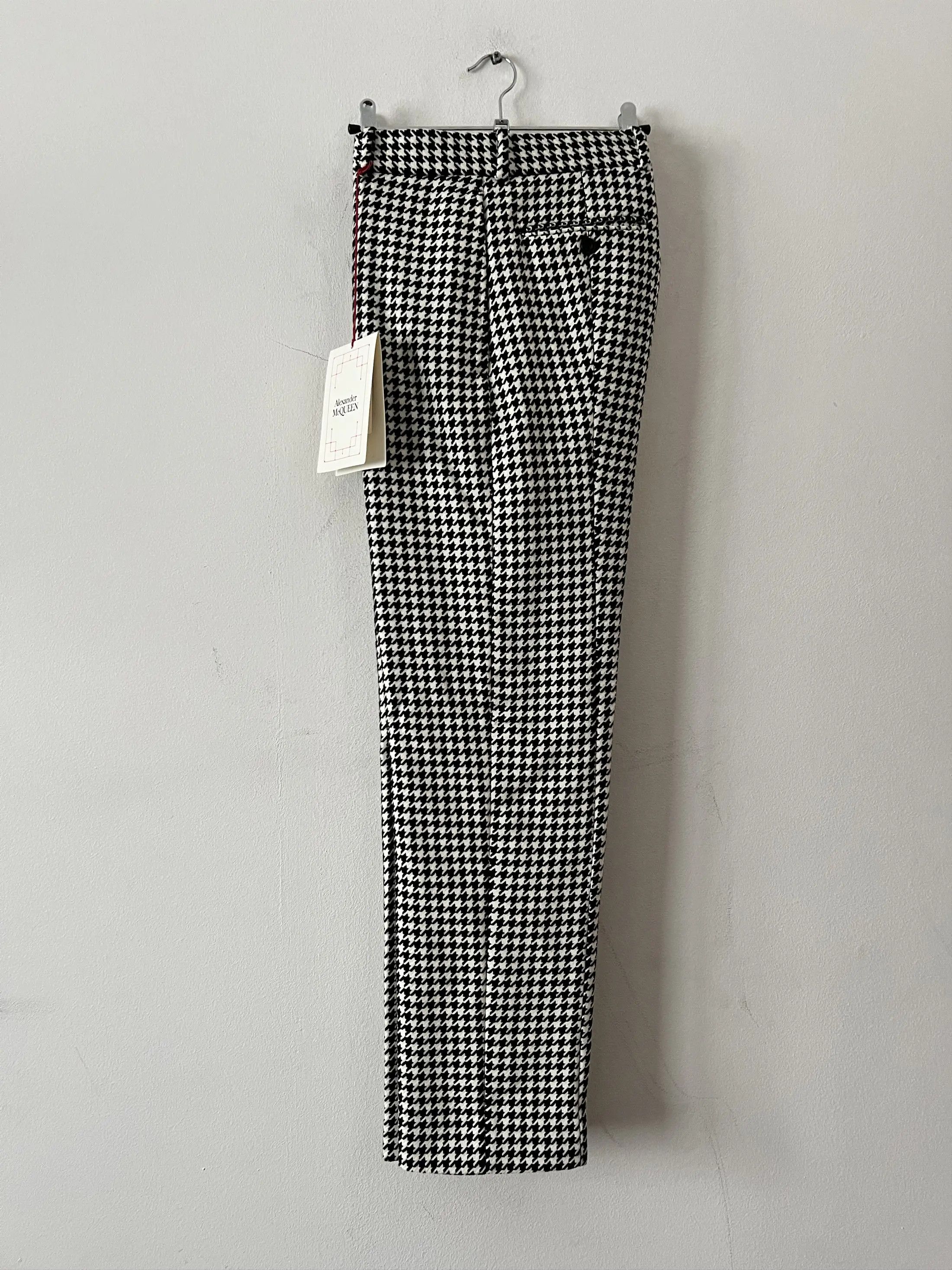 Alexander McQueen BNWT Beautiful Pied De Poule Trousers Size US 32 / EU 48 - 3 Thumbnail