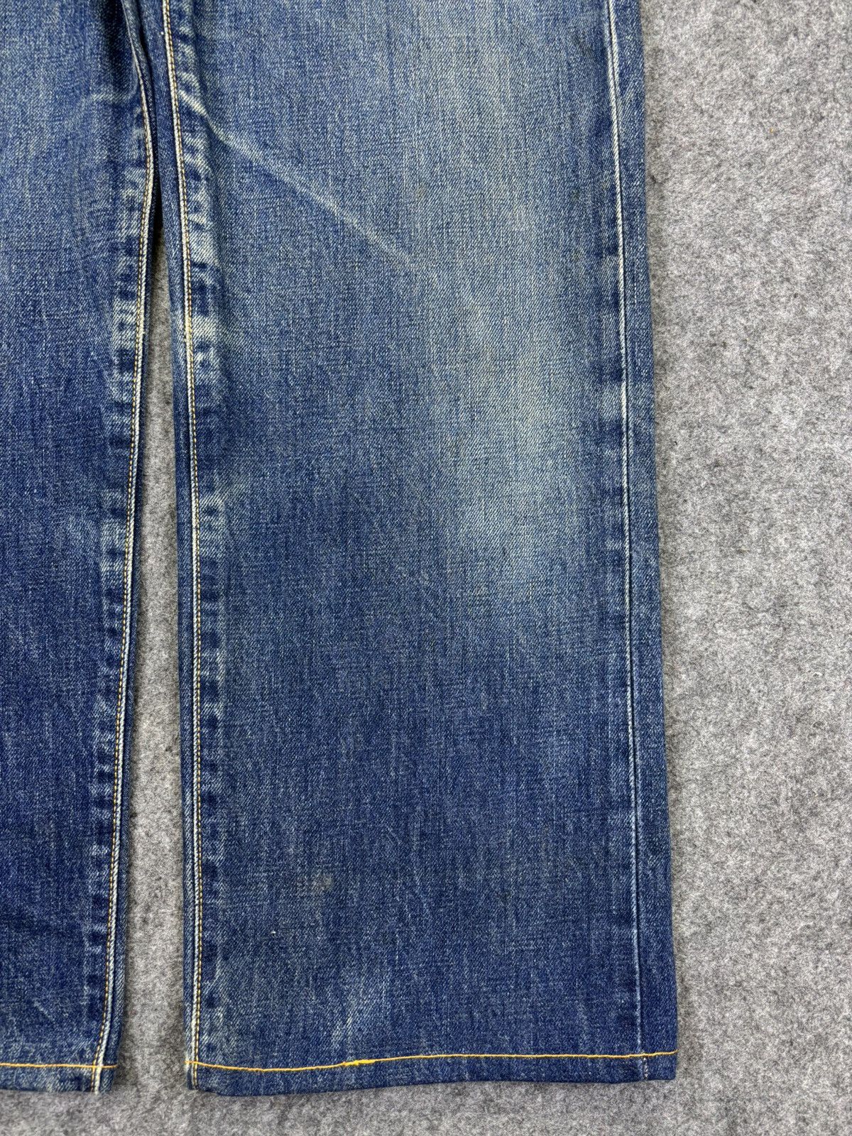 Edwin 💥Wide Selvedge💥Vtg Edwin 505 Wide Blue Wash Denim F964 Size US 28 / EU 44 - 4 Thumbnail