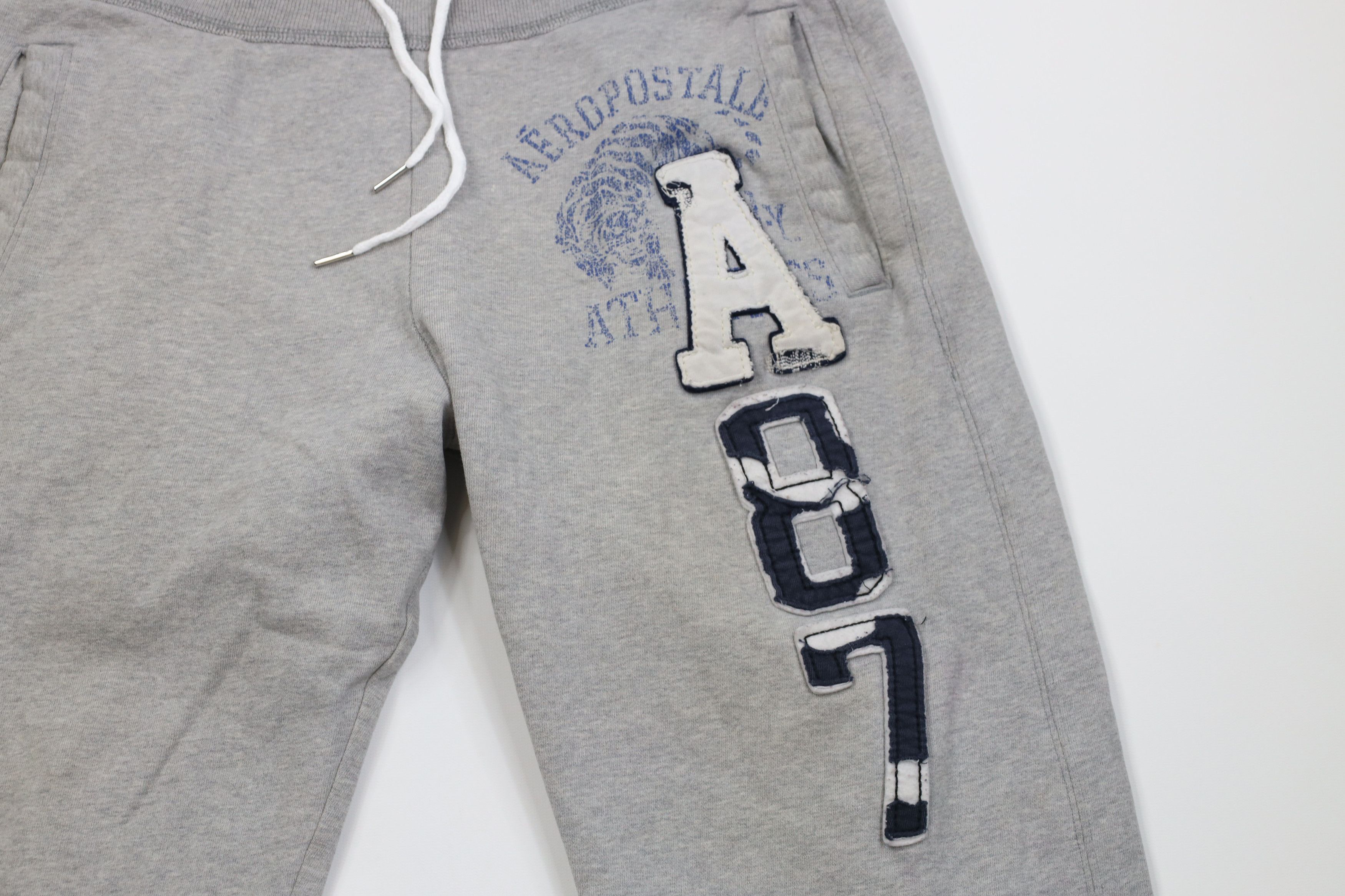 Aeropostale Vintage 90s Y2K Aeropostale Wide Leg Sweatpants Pants Gray Size US 32 / EU 48 - 3 Thumbnail
