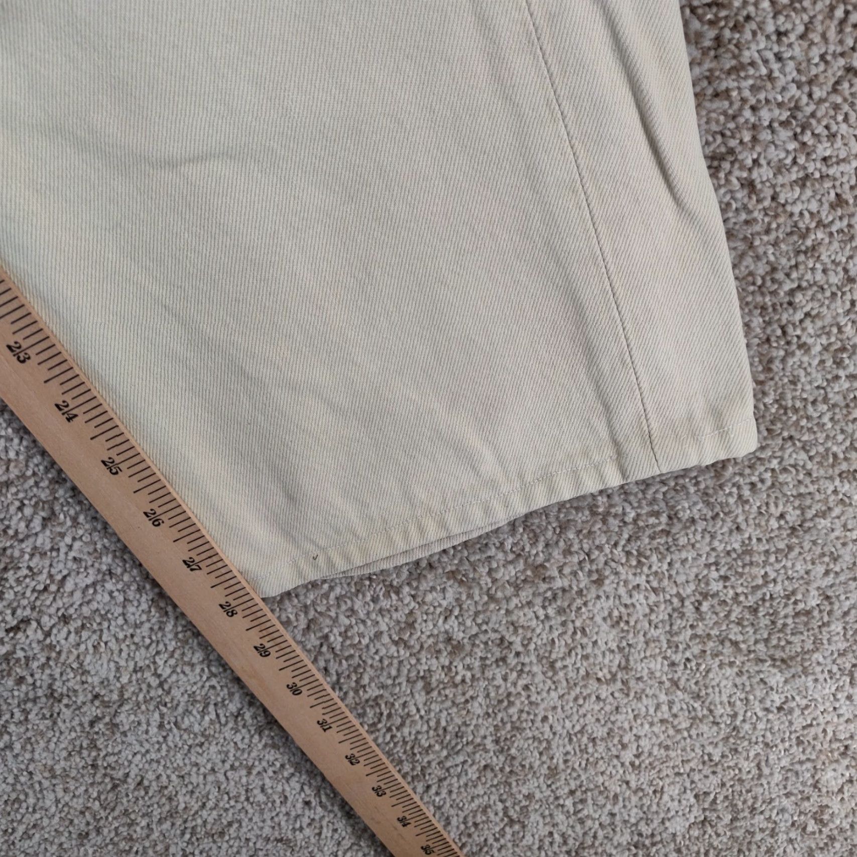 Levi's VINTAGE Levi's 501 Jeans Mens Regular Beige 38x30 (Fits 36x28) Button Fly USA 90s Size US 38 / EU 54 - 5 Thumbnail