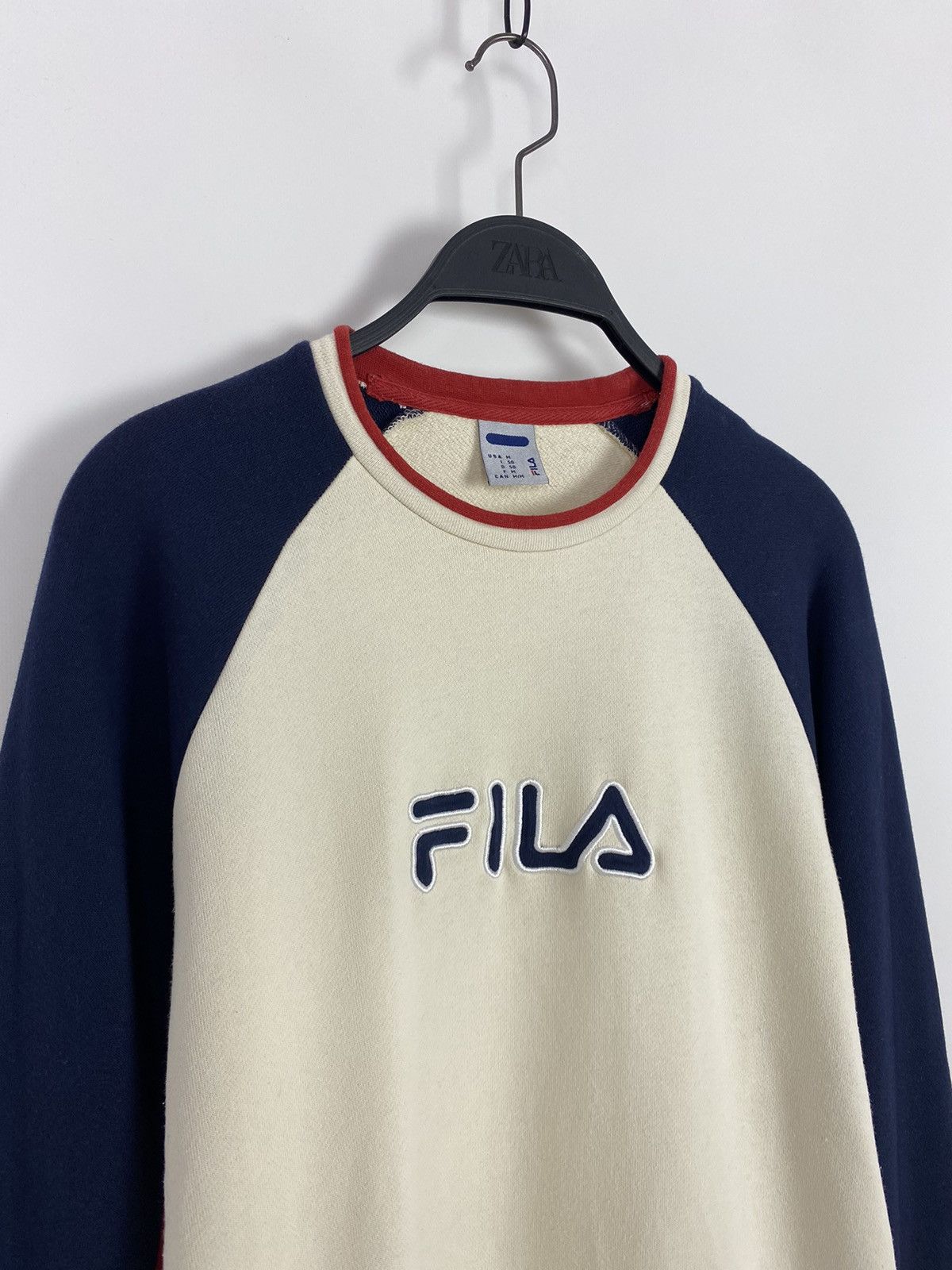 Fila Y2K Vintage Fila Embroidered Logo Two Tone Sweatshirt Size US M / EU 48-50 / 2 - 2 Thumbnail