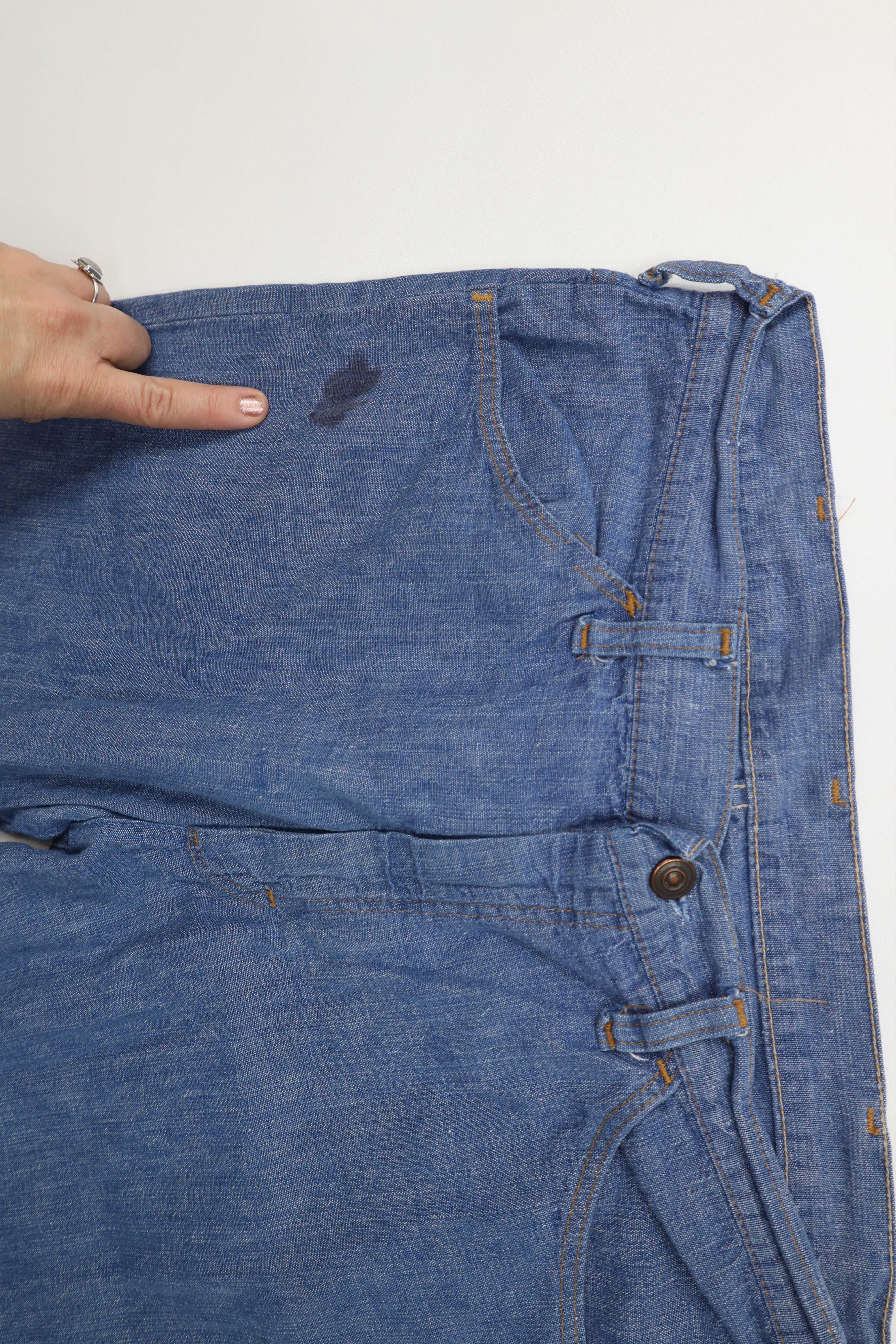 Vintage Vintage 70s Streetwear Flared Bell Bottoms Jeans Blue USA Size US 32 / EU 48 - 5 Thumbnail