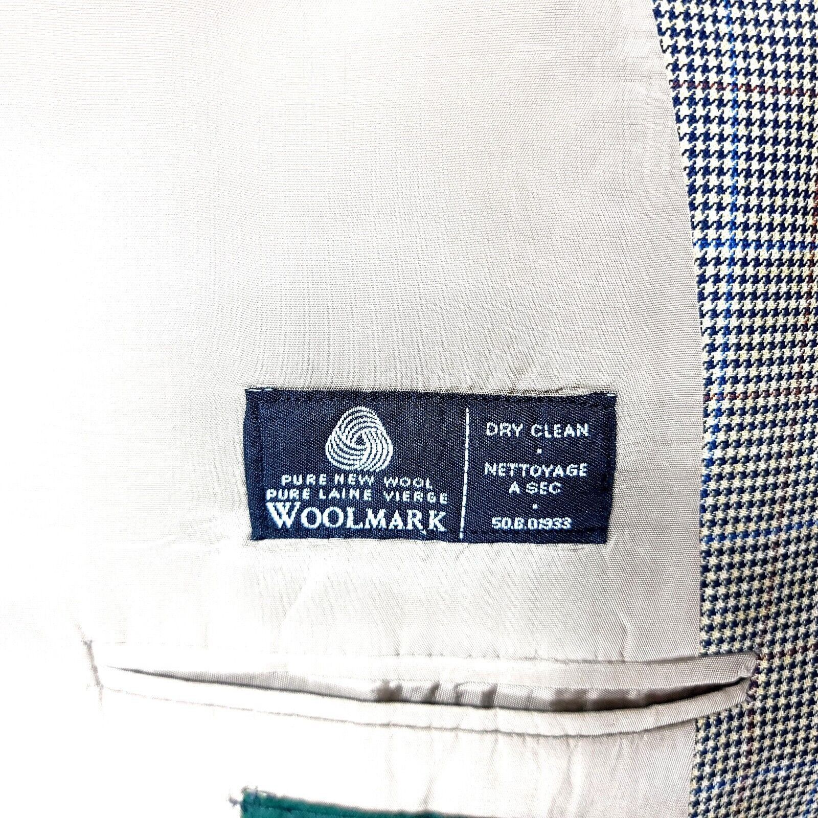 Lauren Ralph Lauren Lauren Ralph Lauren Wool 2 Button Sport Coat 42R Tan Houndst Size 42R - 9 Thumbnail