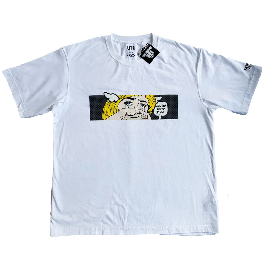 Uniqlo Uniqlo UT - D Face Pop Art Tee - White - XL Size US XL / EU 56 / 4 - 1 Thumbnail