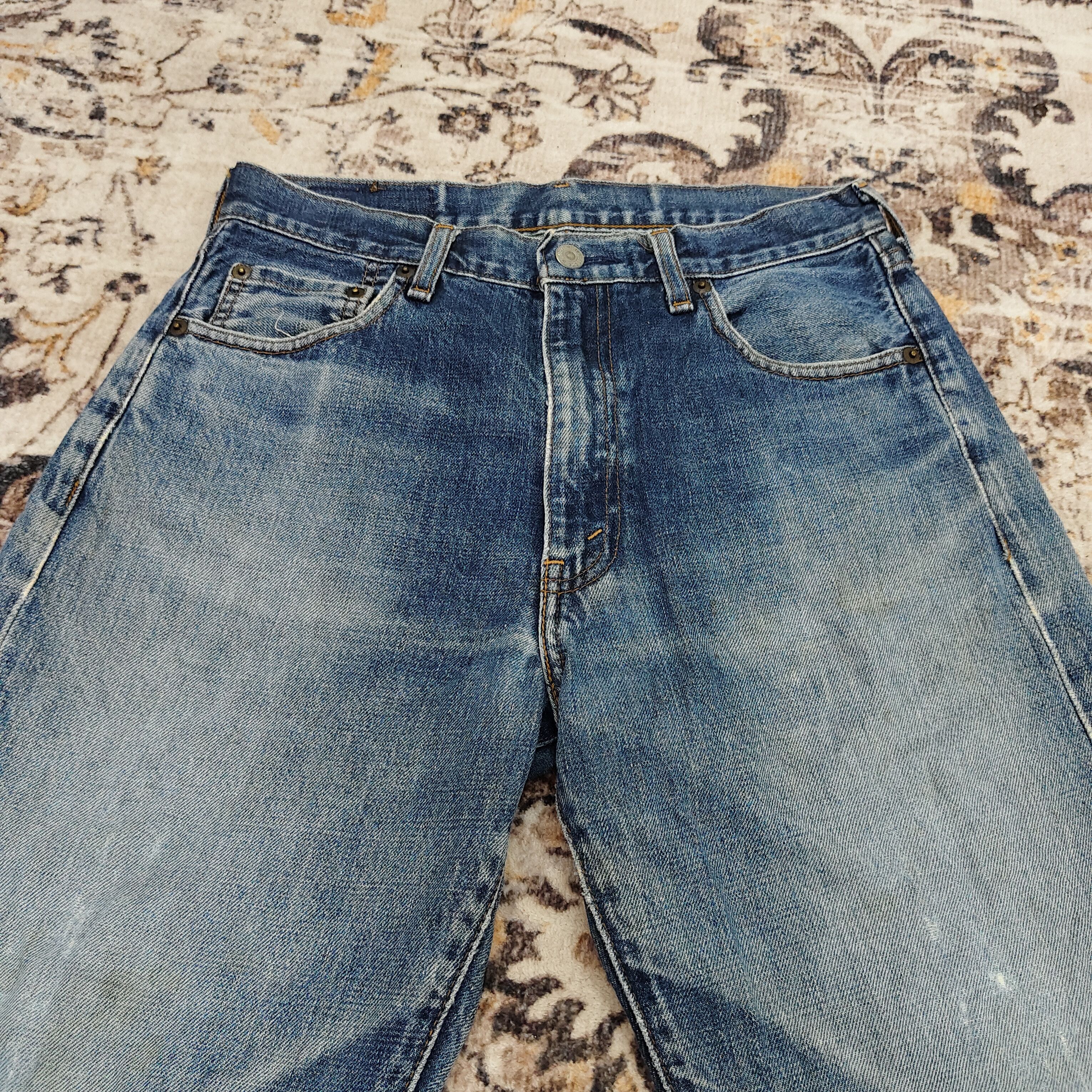 Levi's Vintage Levi's 502 Big E Selvedge Distressed Jean Size US 30 / EU 46 - 5 Thumbnail