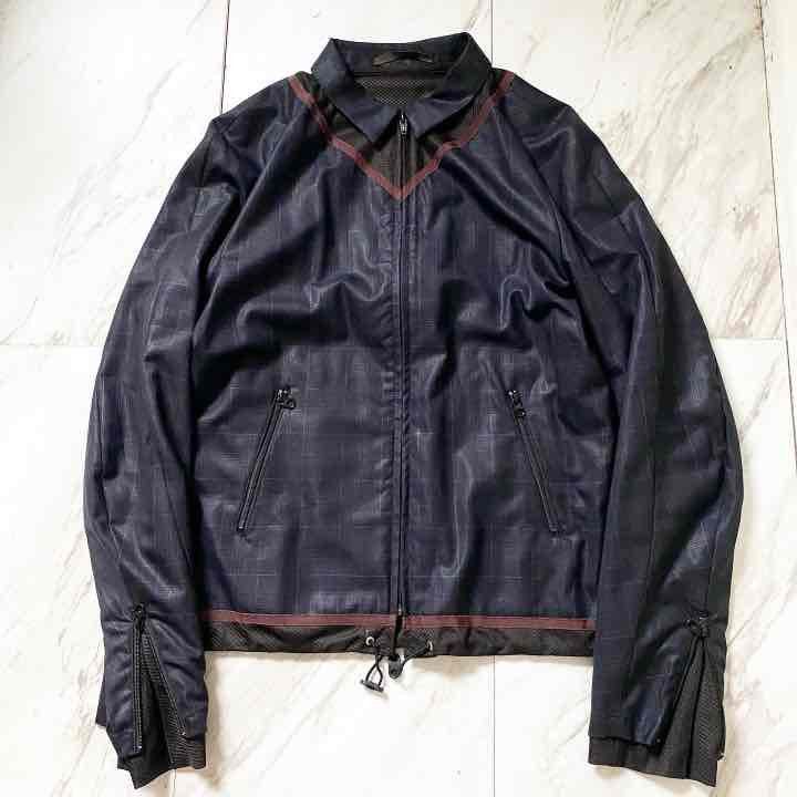 Kolor 2015 S/S Kolor Navy Mesh Trim Light Jacket Size US M / EU 48-50 / 2 - 13 Thumbnail