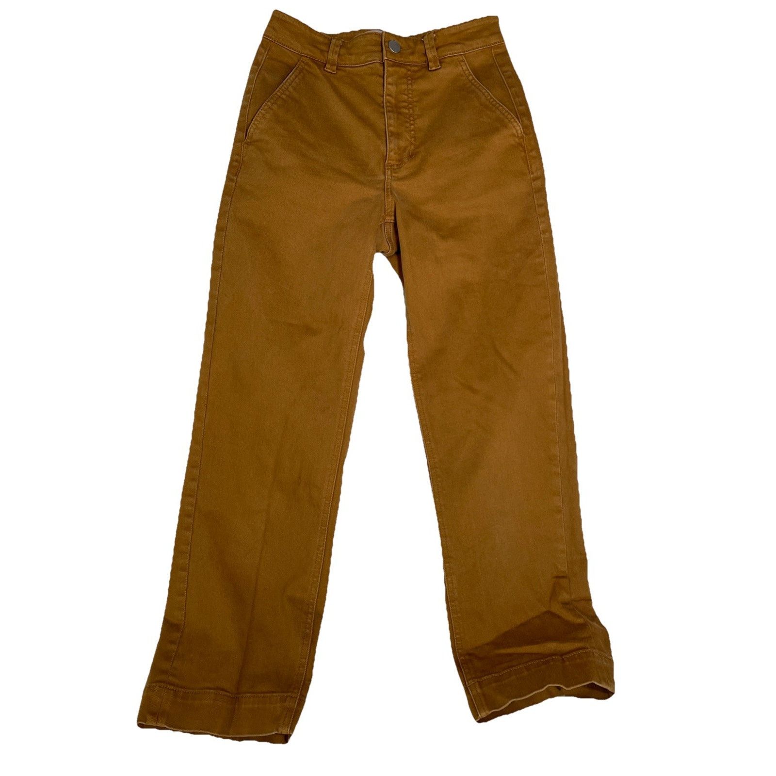 Everlane Everlane The Straight Leg Crop in Rust/ Clay Size 0 Size 25" / US 0 / IT 36 - 1 Thumbnail