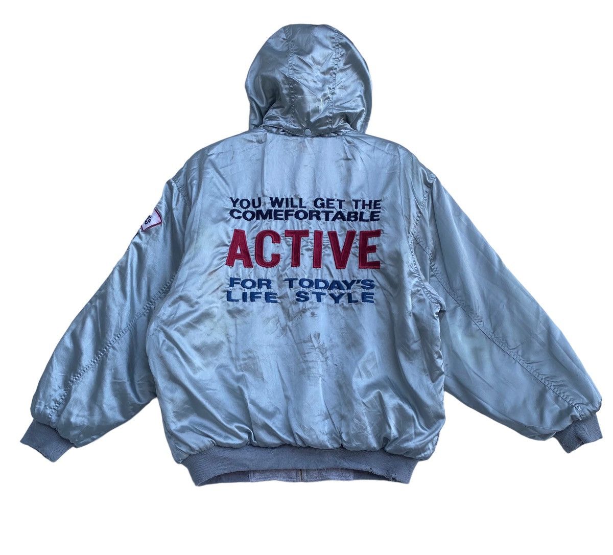 90s American Sport reversible varsity retro fashion jacket