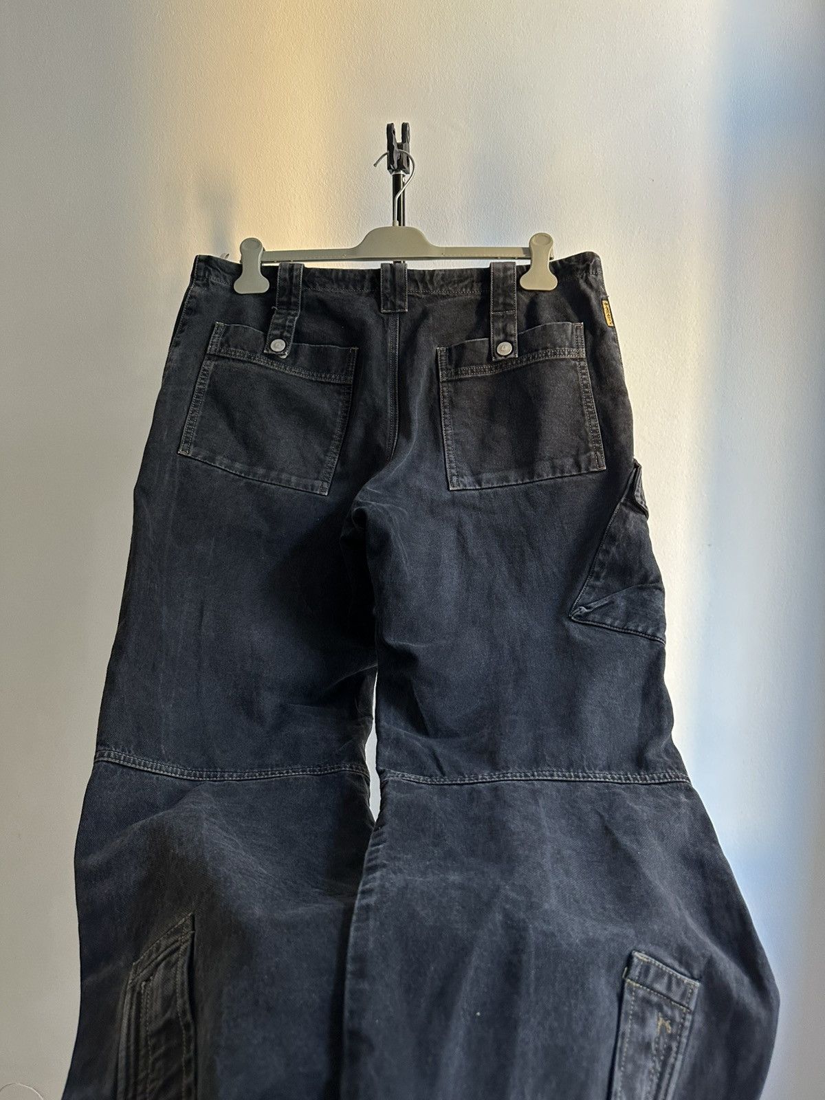 Armani Armani Jeans Fireman Archive 90s Faded Zipped Cargo Pants Size US 34 / EU 50 - 13 Thumbnail