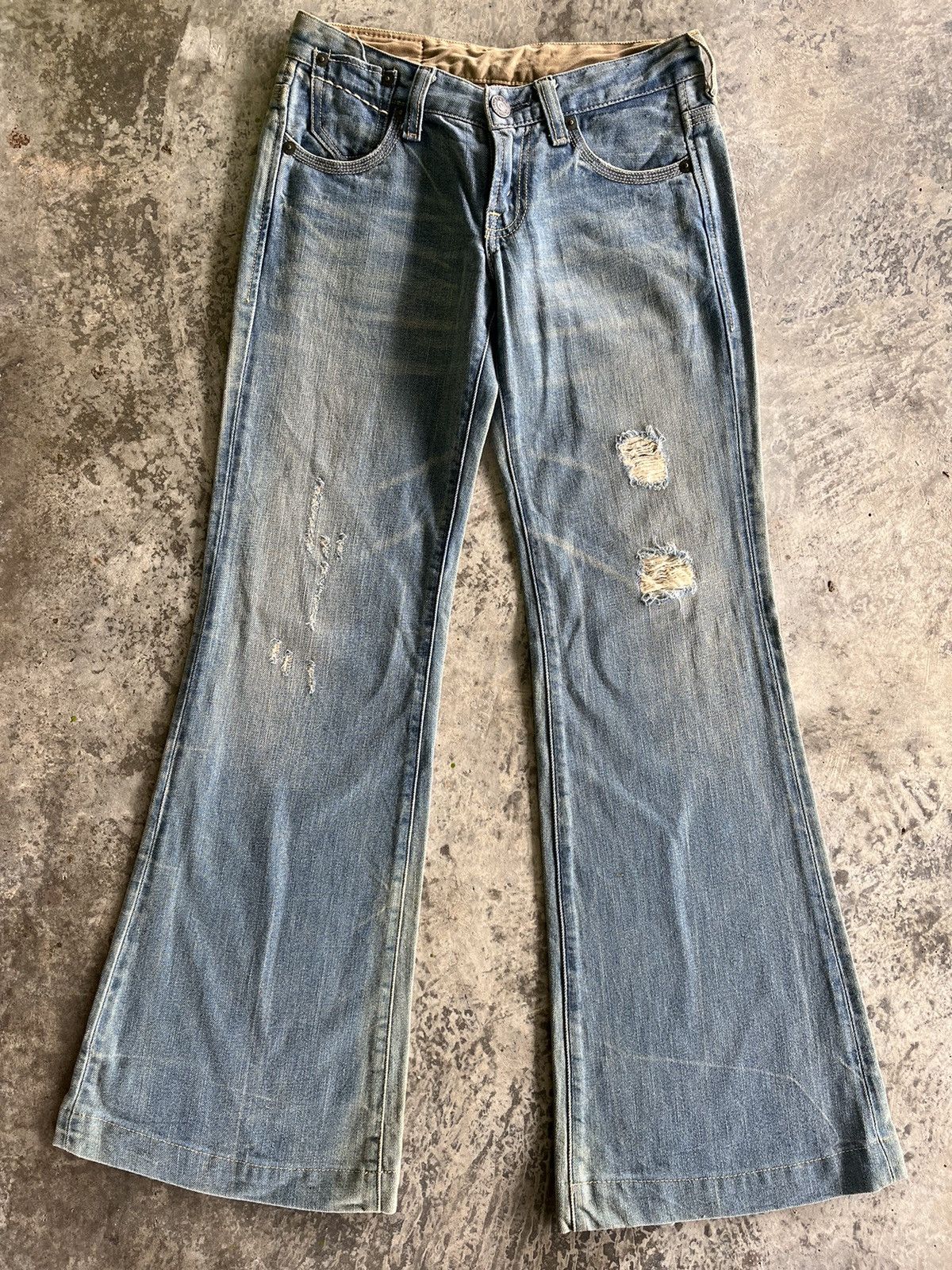 Hysteric Glamour × Levi's × Vintage Flare Distressed Levis Denim Size US 29 - 3 Thumbnail