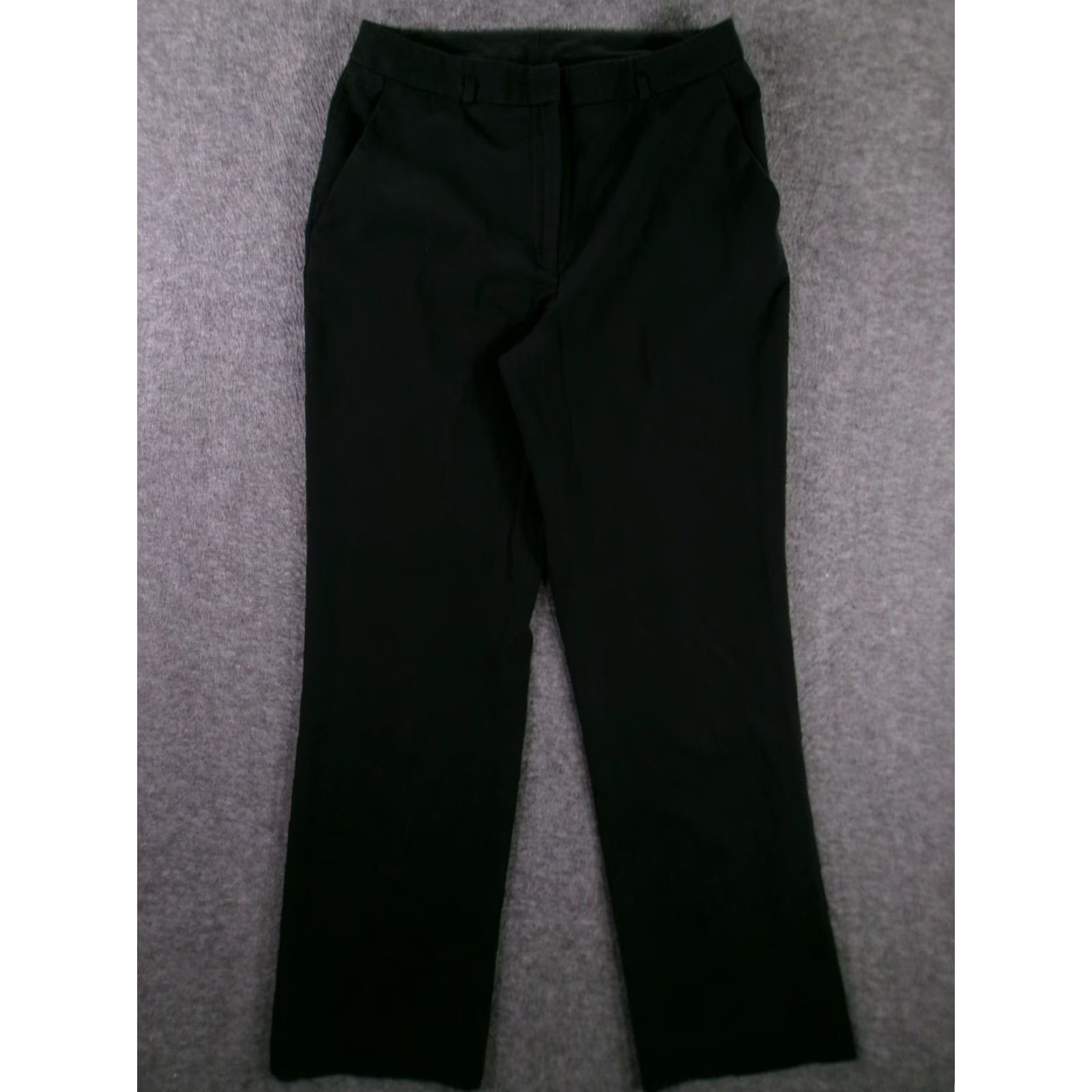 Vintage Apostrophe Pants Women 8 Black Straight Leg Stretch Capsule Preppy City Size 30" / US 8 / IT 44 - 2 Thumbnail