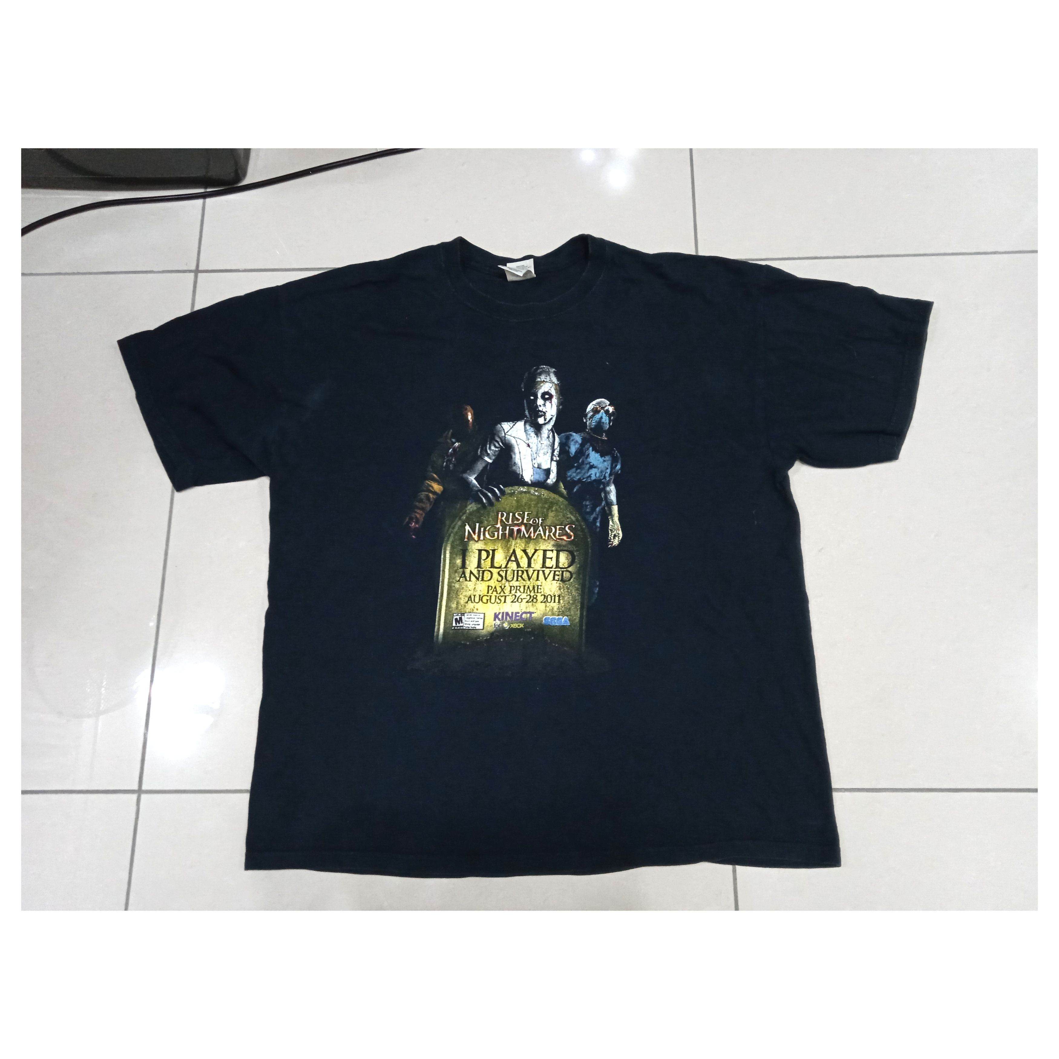 Vintage Vintage 2000s Rise of Nightmares XBOX 360 T Shirt Y2K Size US XL / EU 56 / 4 - 1 Thumbnail
