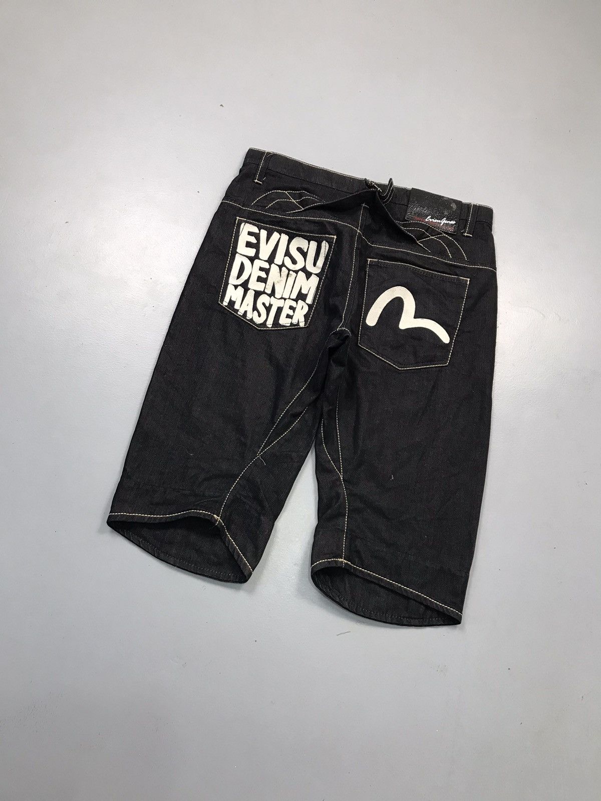 Japanese Brand Vintage Evisu inspired seagull buckle belt jort Size US 35 - 8 Thumbnail
