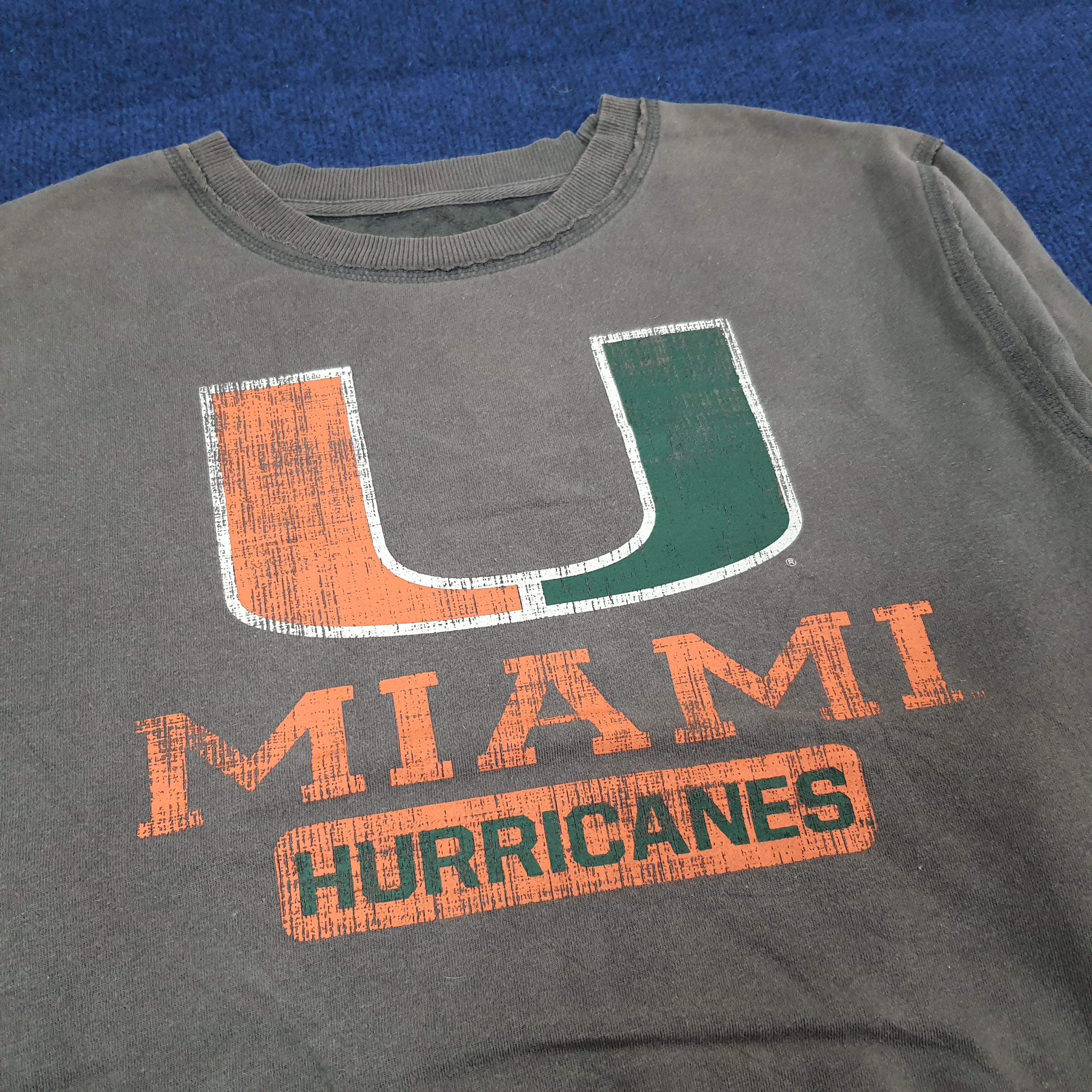 Colosseum Athletics Vintage Colosseum MIAMI Hurricanes Sweatshirt C248N10 Size US M / EU 48-50 / 2 - 2 Thumbnail