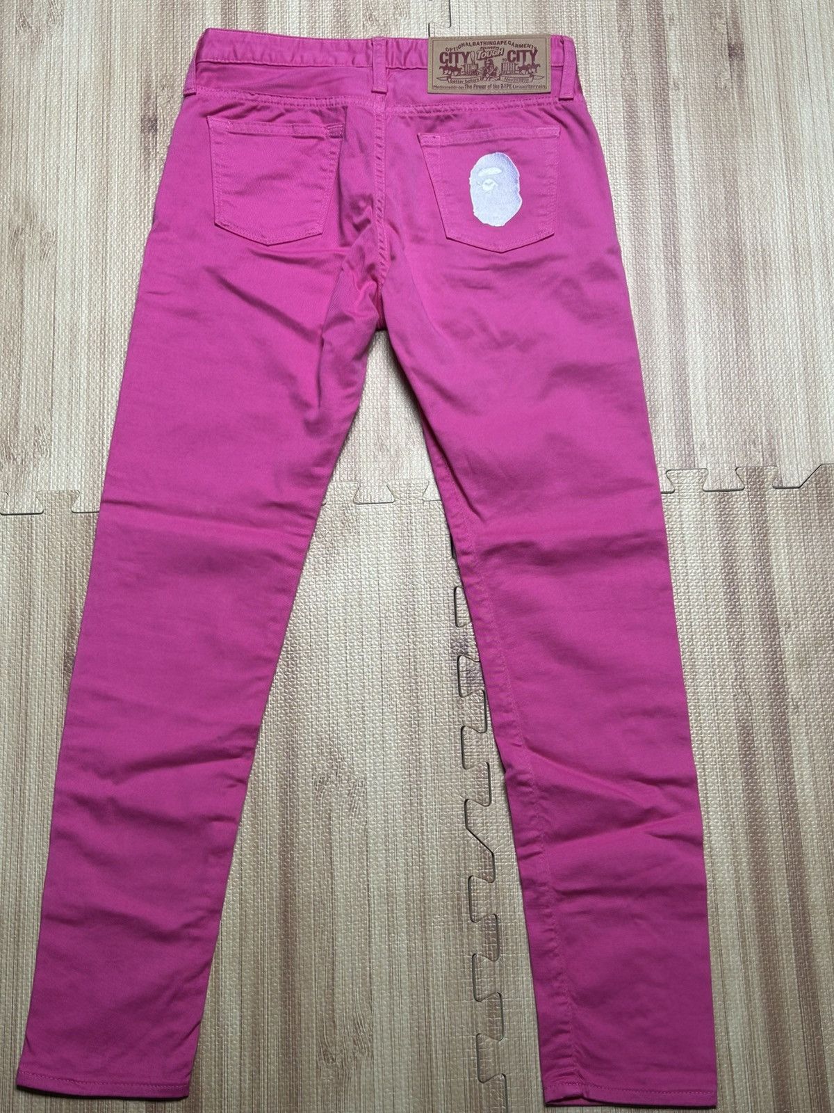 Bape Rare og Bape pink jeans ape head xxs Size 22" - 3 Thumbnail
