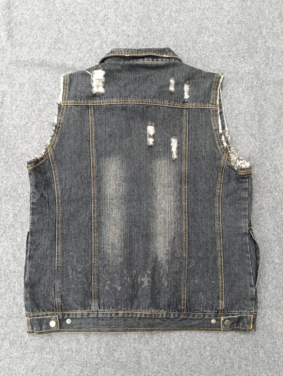 In The Attic IN THE ATTIC homme Destroyed Denim sleeveless jacket. Size US M / EU 48-50 / 2 - 3 Thumbnail