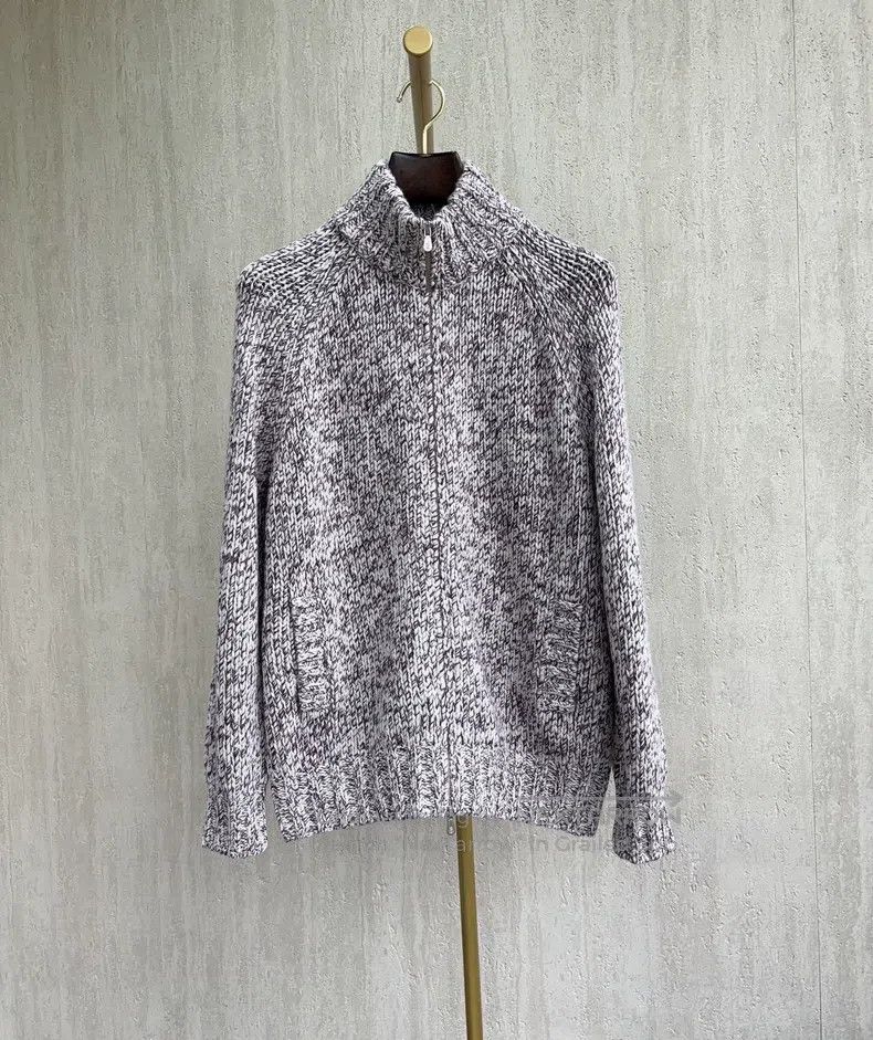 Brunello Cucinelli Zip Knit Cardigan (Thick)