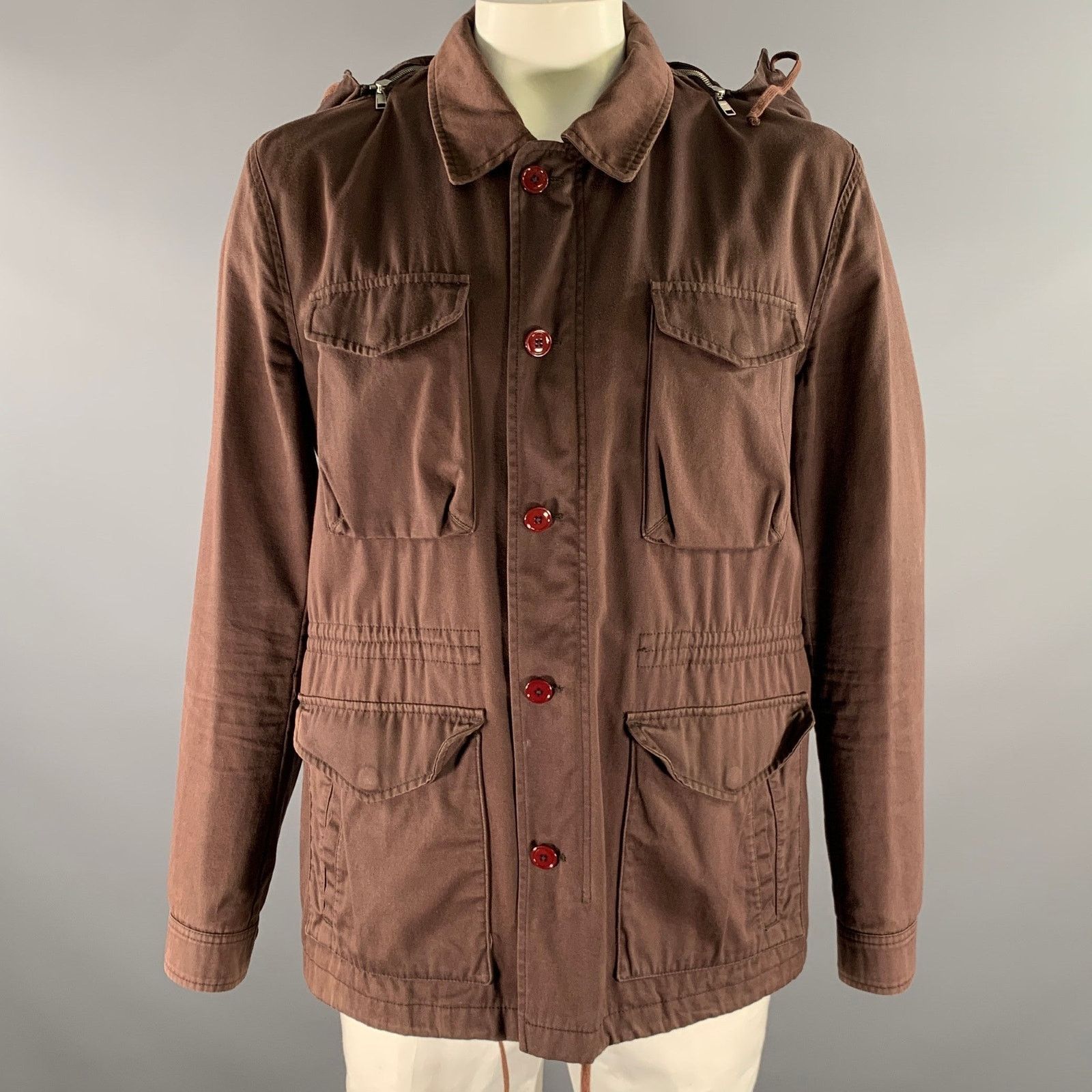 Marc Jacobs MARC JACOBS Size XL Brown Cotton Utility Jacket Size US XL / EU 56 / 4 - 1 Thumbnail
