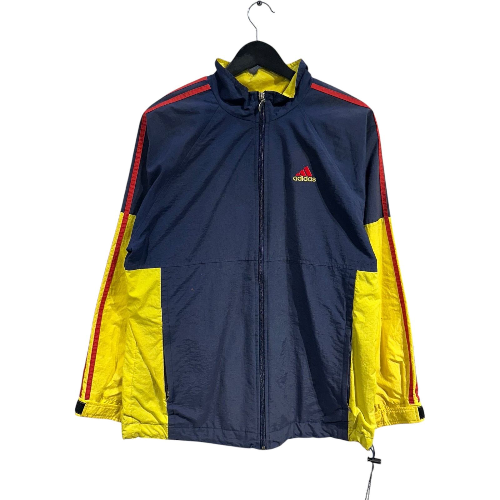 Adidas Vintage Adidas Logo Embroidered Full Zip Windbreaker M Size US M / EU 48-50 / 2 - 1 Thumbnail