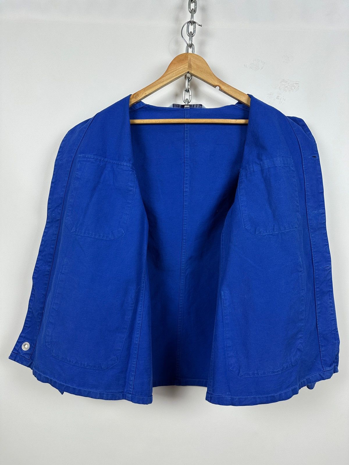 Le Laboureur 80s Vintage Lutteurs French Workwear Sanfor Chore Jacket Size US M / EU 48-50 / 2 - 17 Thumbnail