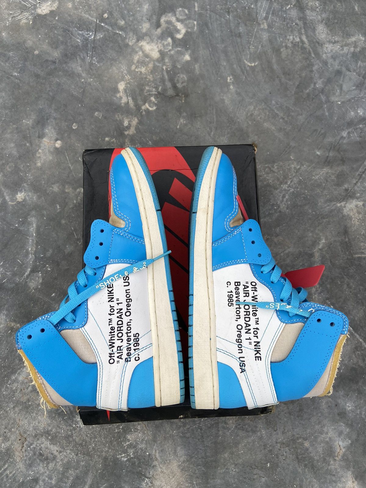 Nike AIR JORDAN 1 X OFF WHITE NRG Size US 7.5 / EU 40-41 - 9 Thumbnail