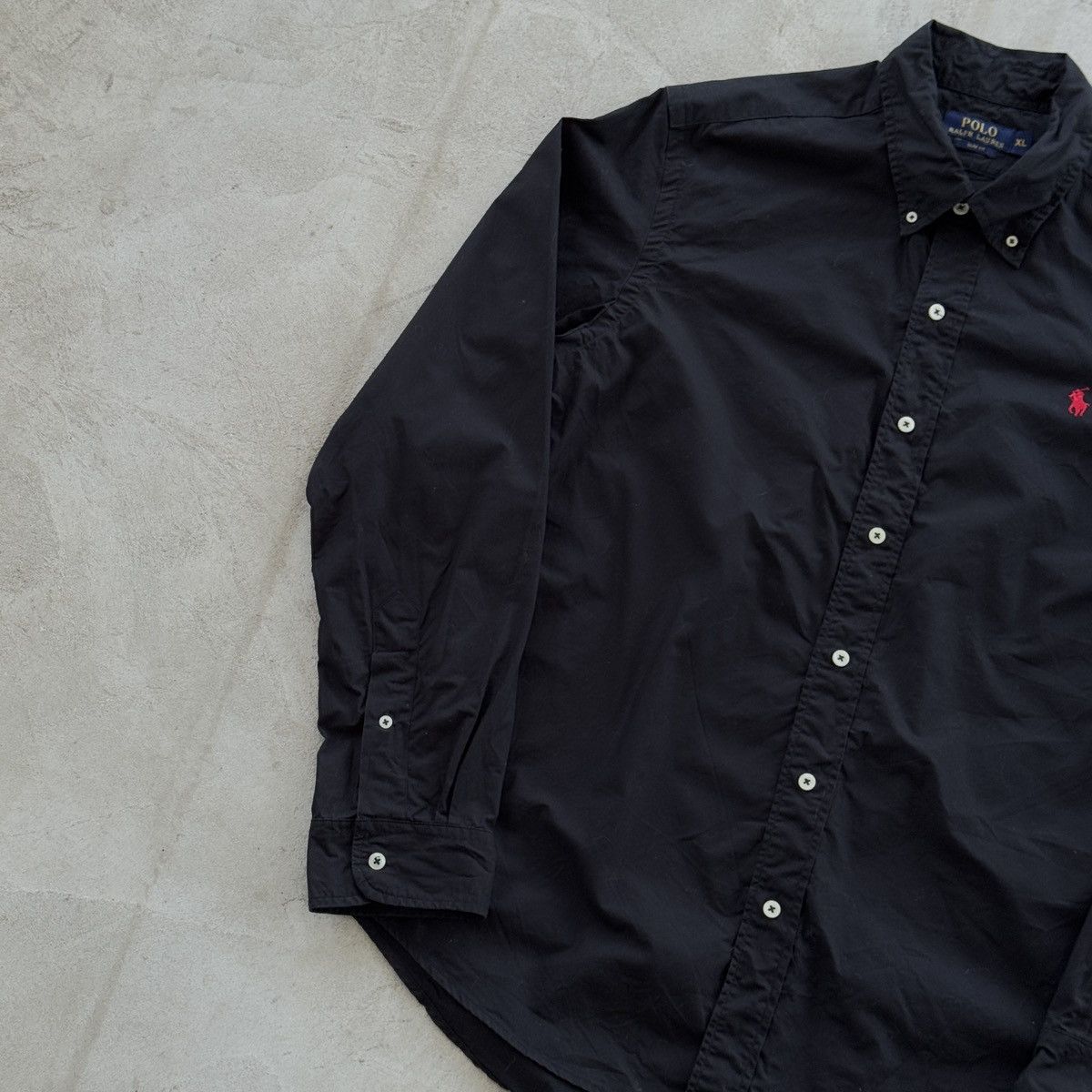 Polo Ralph Lauren × Vintage Vintage Polo Ralph Lauren Button Ups Shirt Size XL black Size US XL / EU 56 / 4 - 3 Thumbnail