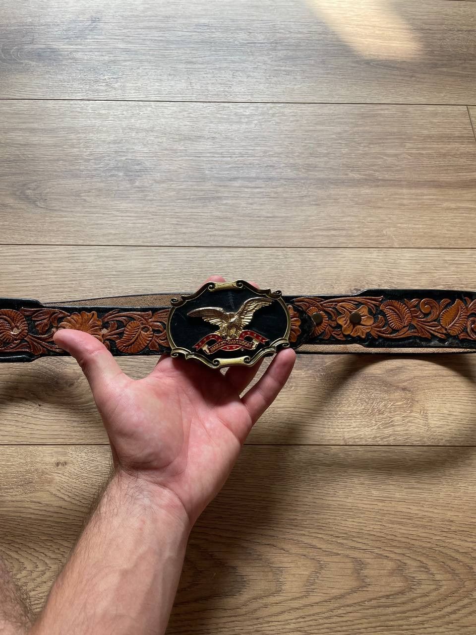 Harley Davidson harley davidson rain tree 1978 leather belt vintage Size ONE SIZE - 5 Thumbnail