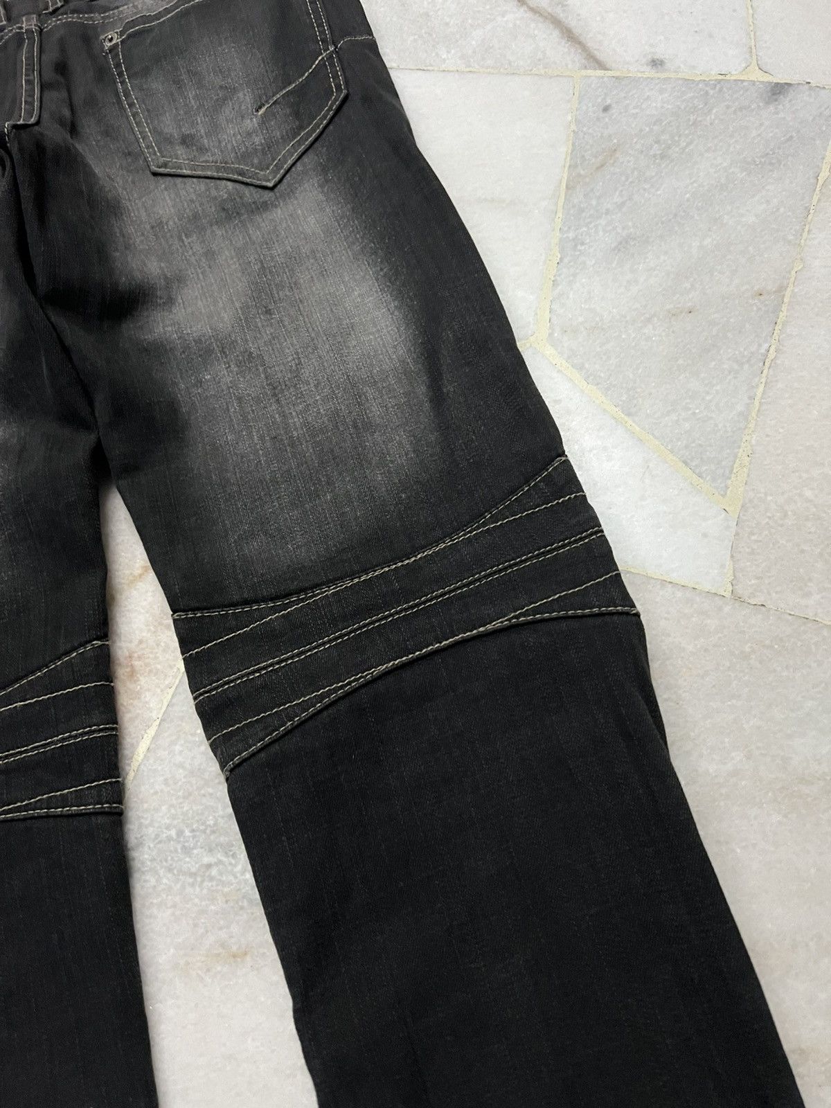 Japanese Brand PPFM DISTRESSED PUNK JEANS Size US 32 / EU 48 - 15 Thumbnail