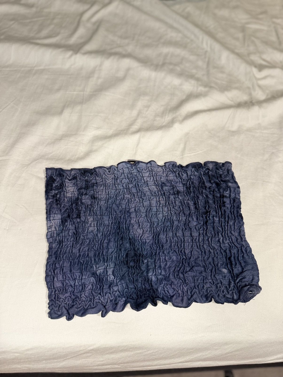 Other Vintage-Inspired Navy Blue Smocked Tube Top – Marci Brand Size ONE SIZE - 1 Thumbnail