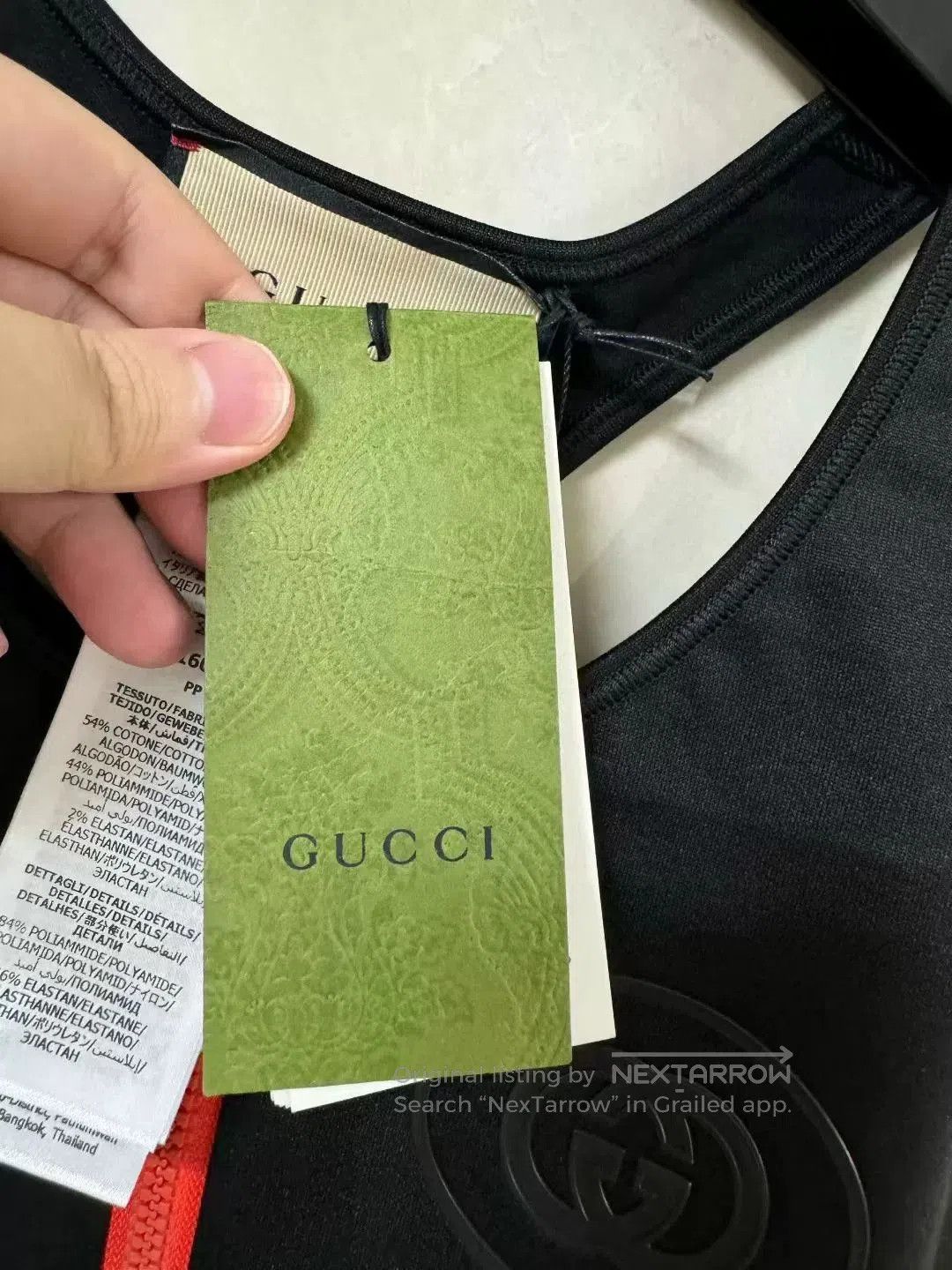 Gucci Gucci Logo Spliced Sports Vest. Size XS / US 0-2 / IT 36-38 - 5 Thumbnail