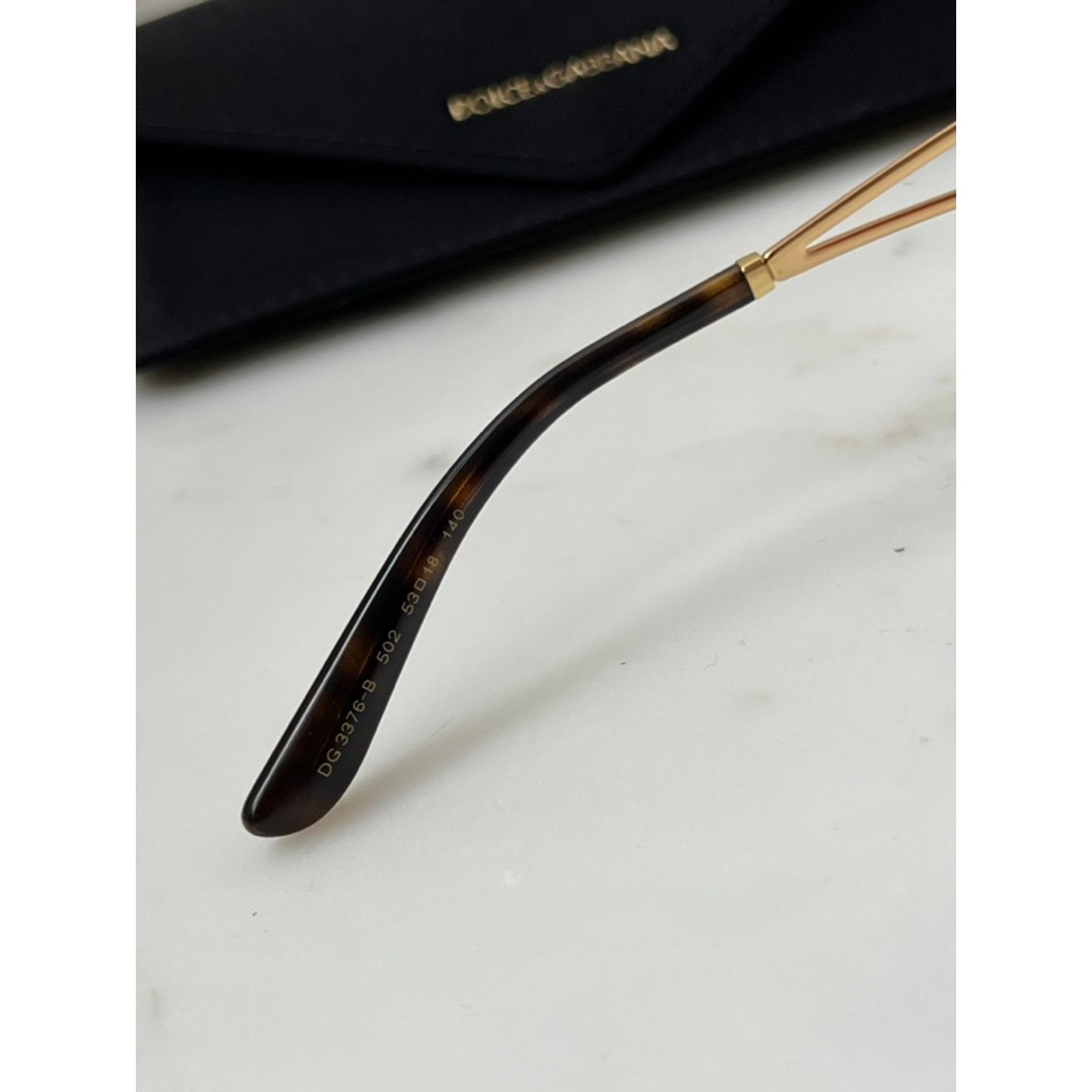 Dolce & Gabbana NEW Dolce Gabbana DG3376-B Brown Strass Eyeglasses Frames Size ONE SIZE - 7 Thumbnail