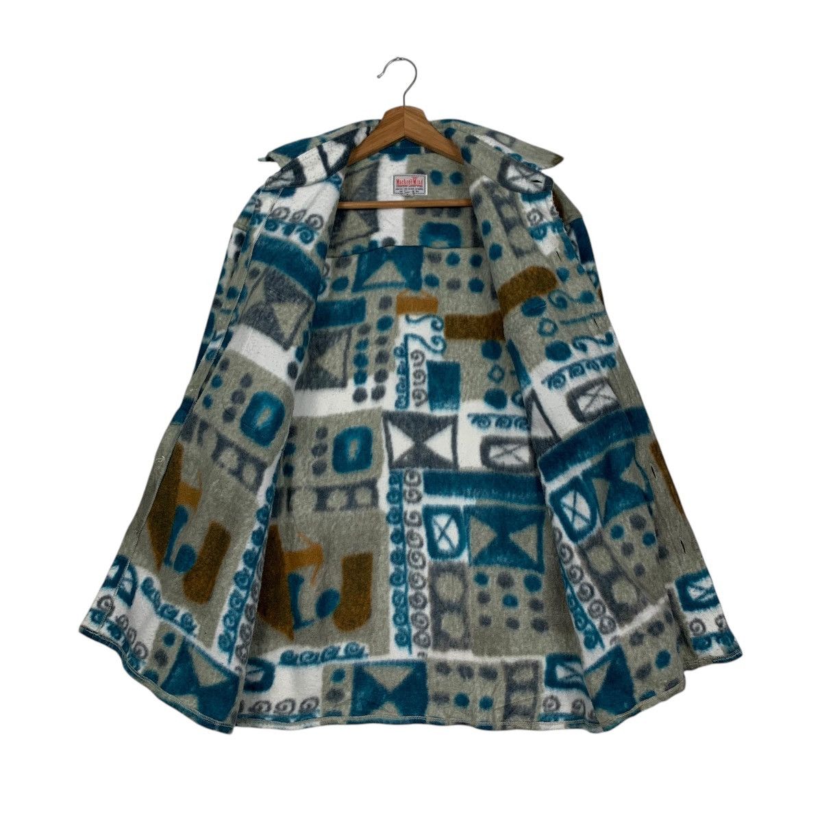Flannel MACHOPE MIND Overprint Fleece Flannel #1600-C71 Size US M / EU 48-50 / 2 - 11 Thumbnail