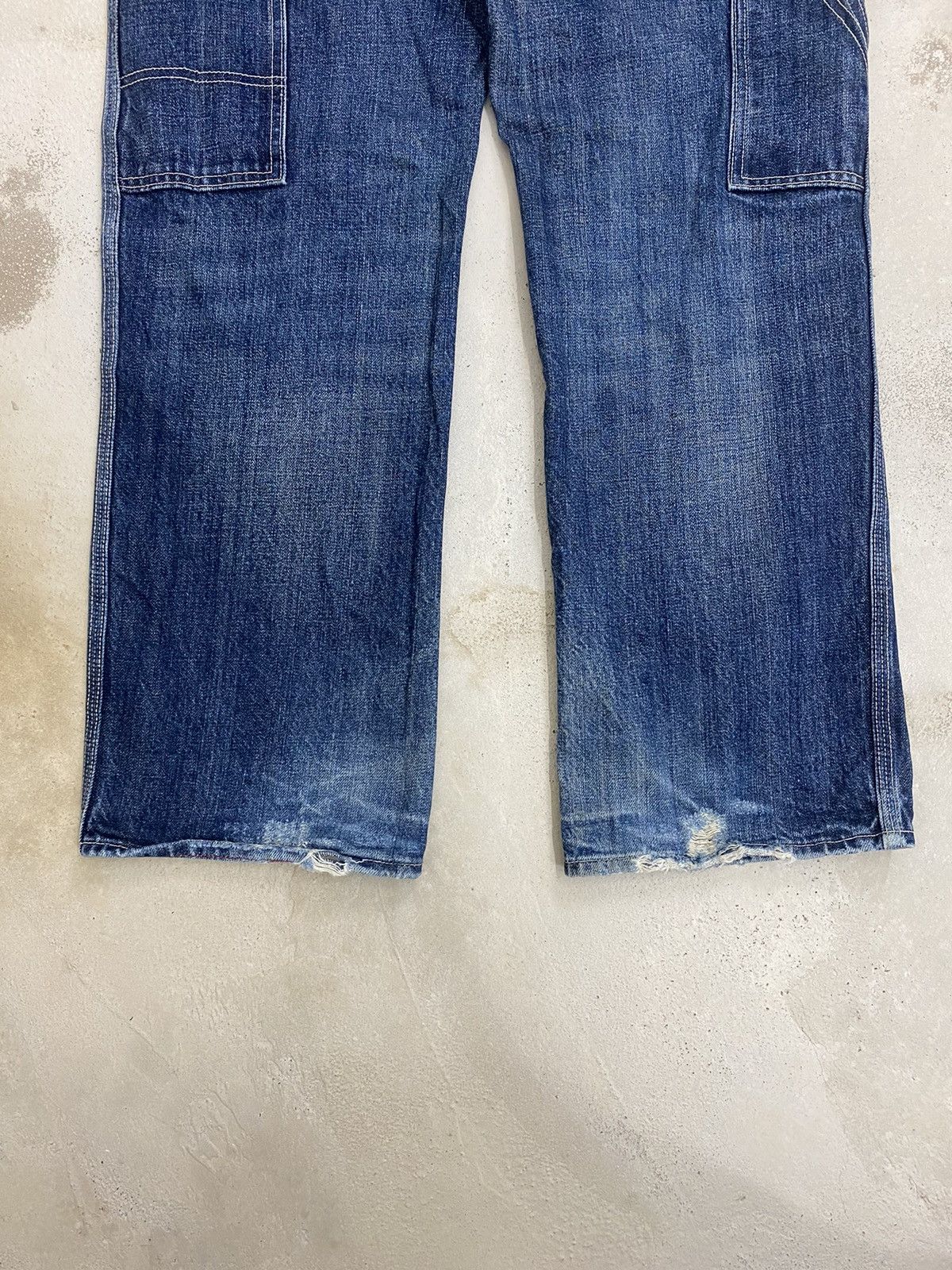 JNCO × Japanese Brand Gap Jean Baggy Loose Fit Blue Jean Cargo Pocket Jnco Size US 37 - 11 Thumbnail