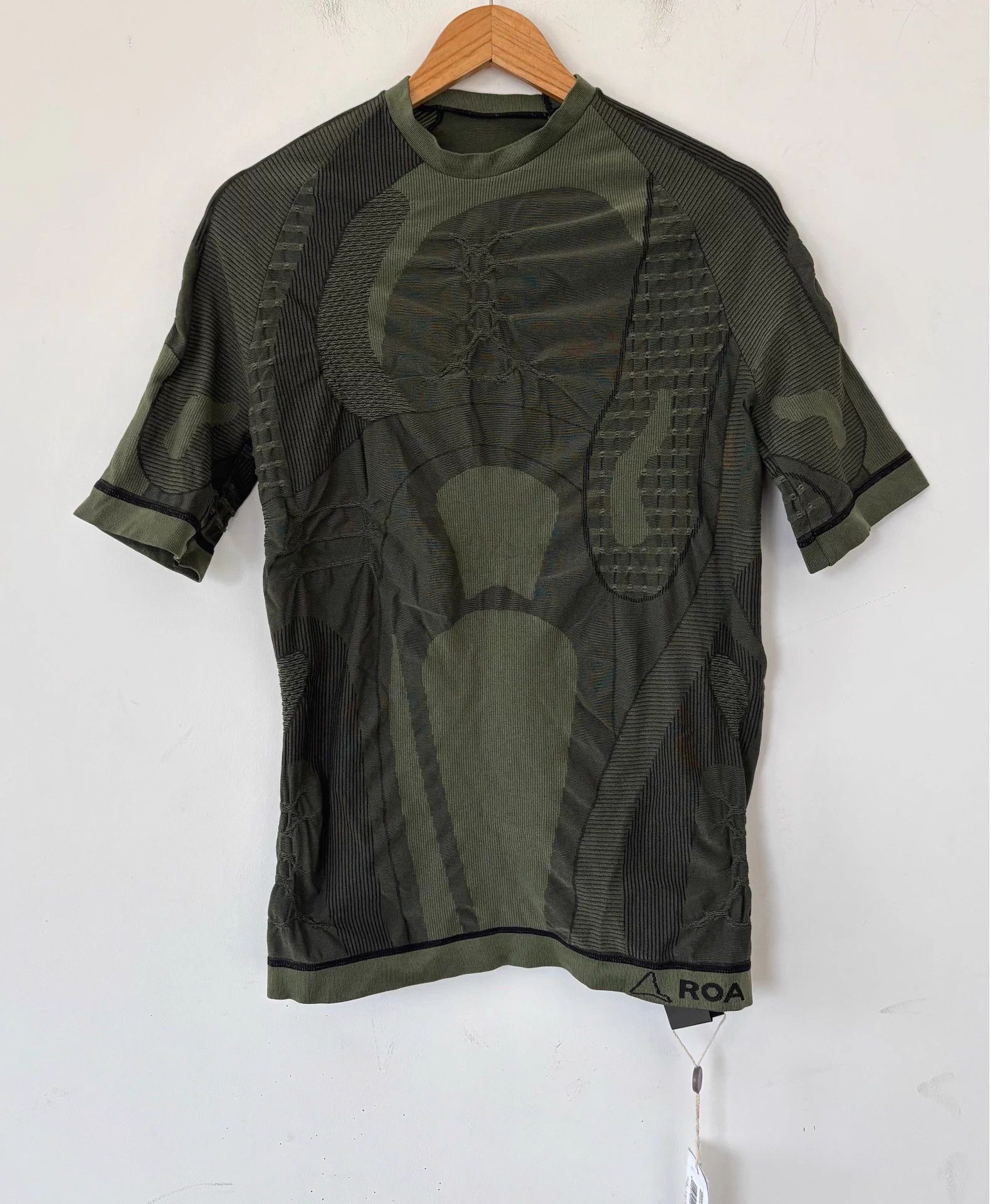 ROA ROA Men's Seamless Knit Short Sleeve Tee Dark Green M Size US M / EU 48-50 / 2 - 1 Thumbnail