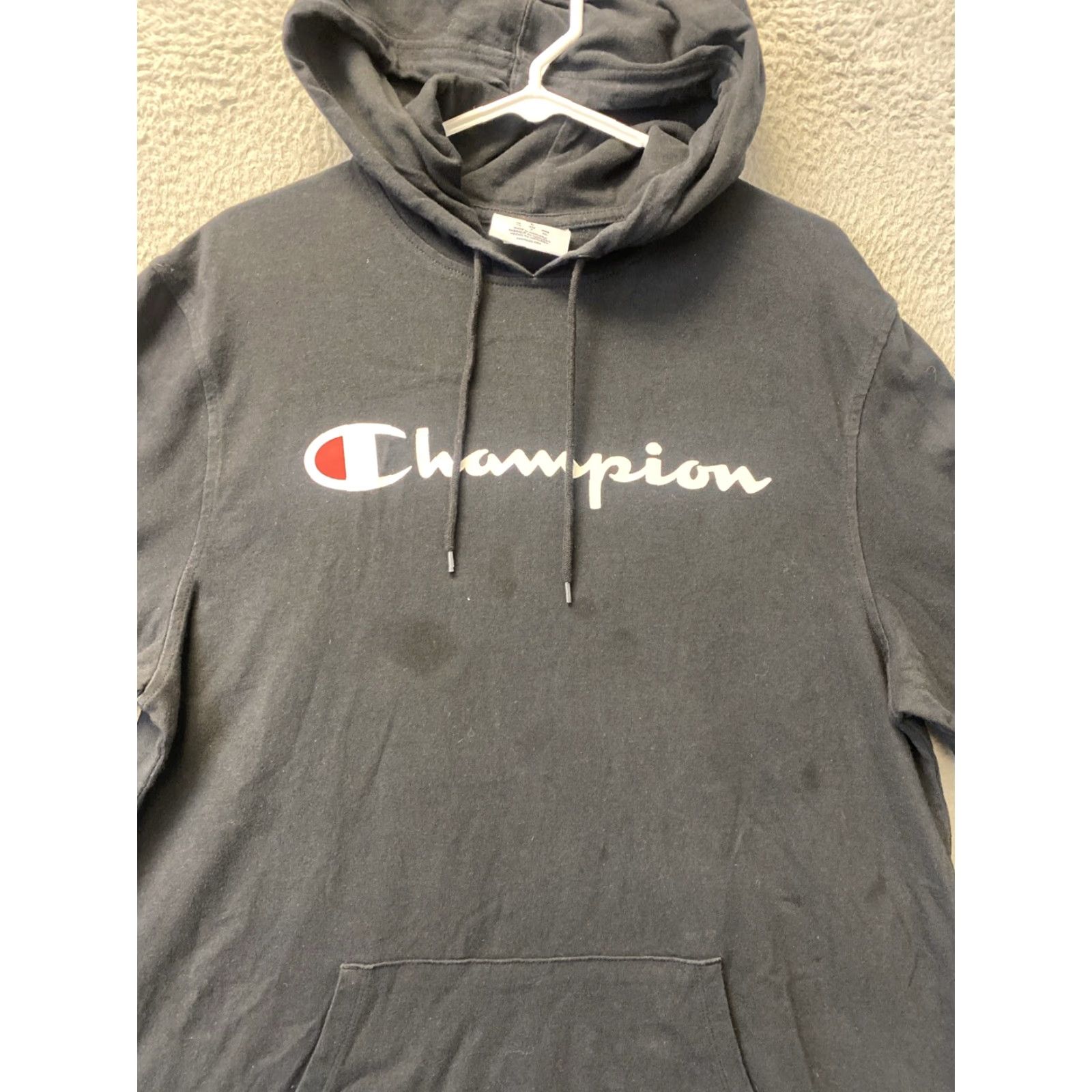 Champion Champion Hoodie Large Black Logo Sweatshirt Pullover Sweater 36-86 Size US L / EU 52-54 / 3 - 3 Thumbnail