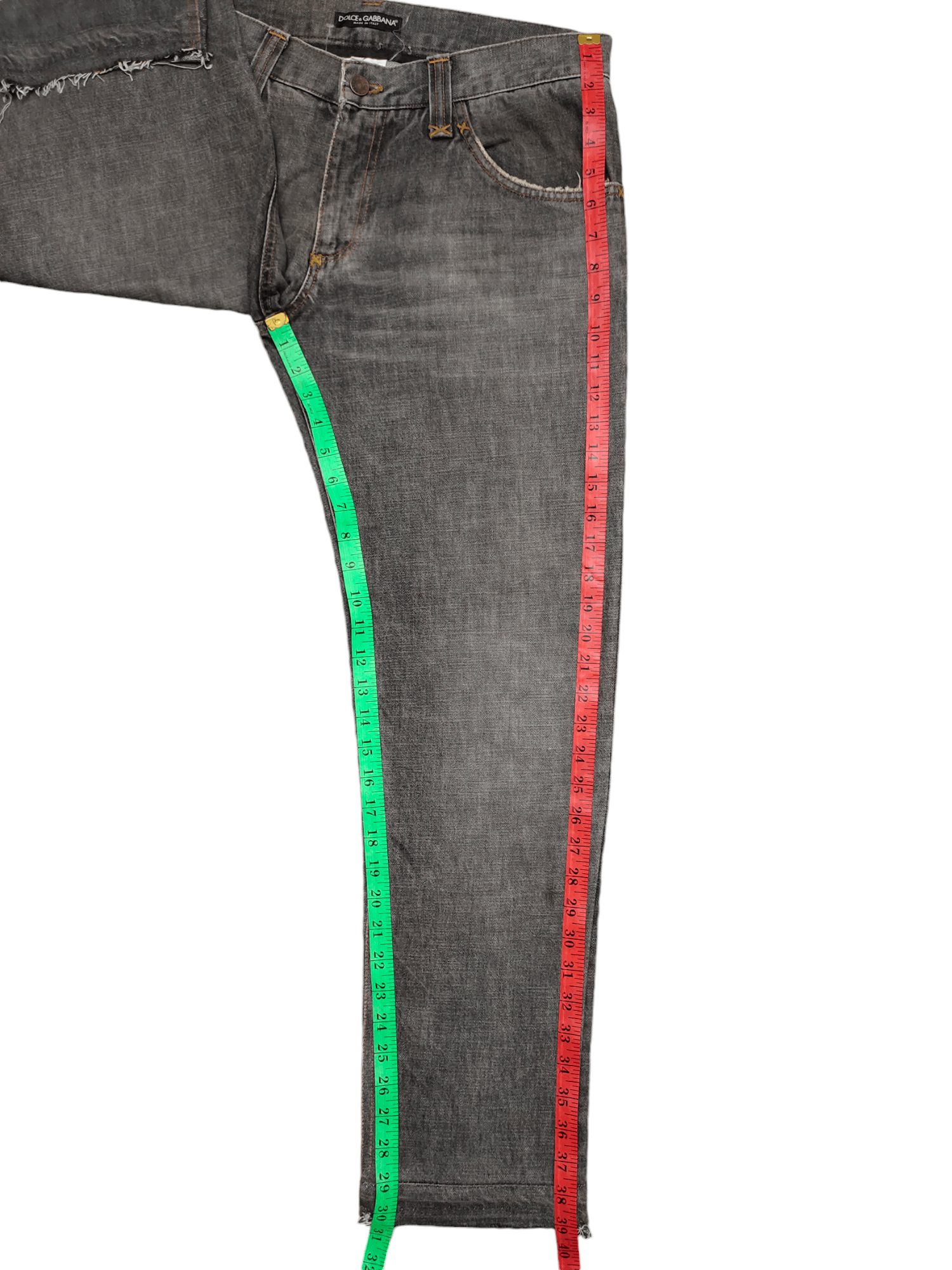 Dolce & Gabbana Dolce & Gabbana Clawmark Distress Faded Denim Jeans Size US 34 / EU 50 - 9 Thumbnail