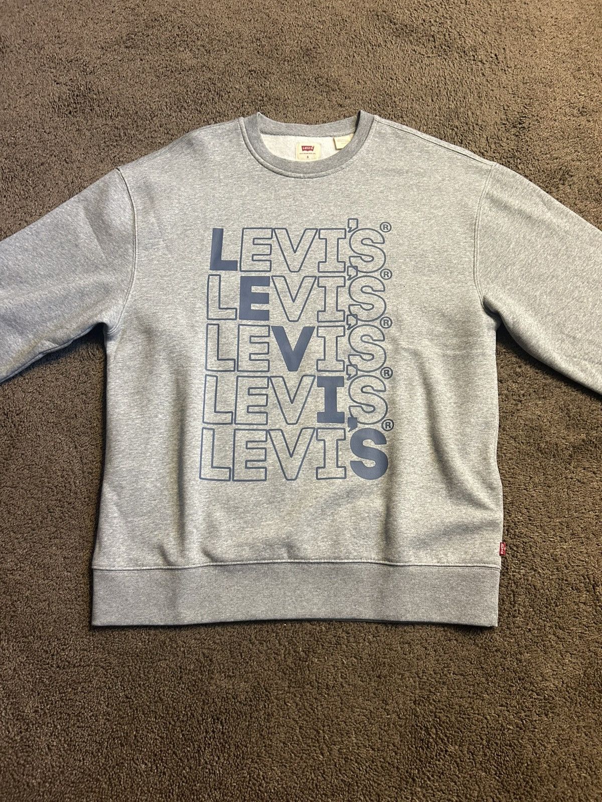 Levi's Levi’s Men's Relaxed-Fit Logo Crewneck Sweatshirt Size US S / EU 44-46 / 1 - 1 Thumbnail