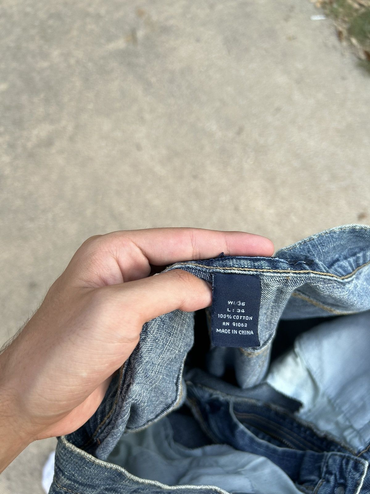Vintage Y2k Washed Jeans Size US 34 / EU 50 - 3 Thumbnail