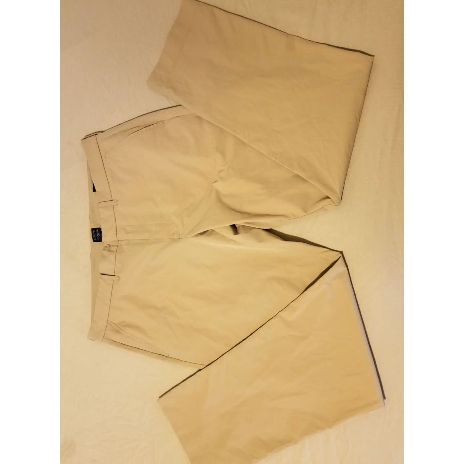 J.Crew Mens J. Crew Khaki Dress Pants Performance Slack Chino Trouser 36x32 Beige Stretch Style Size US 36 / EU 52 - 3 Thumbnail
