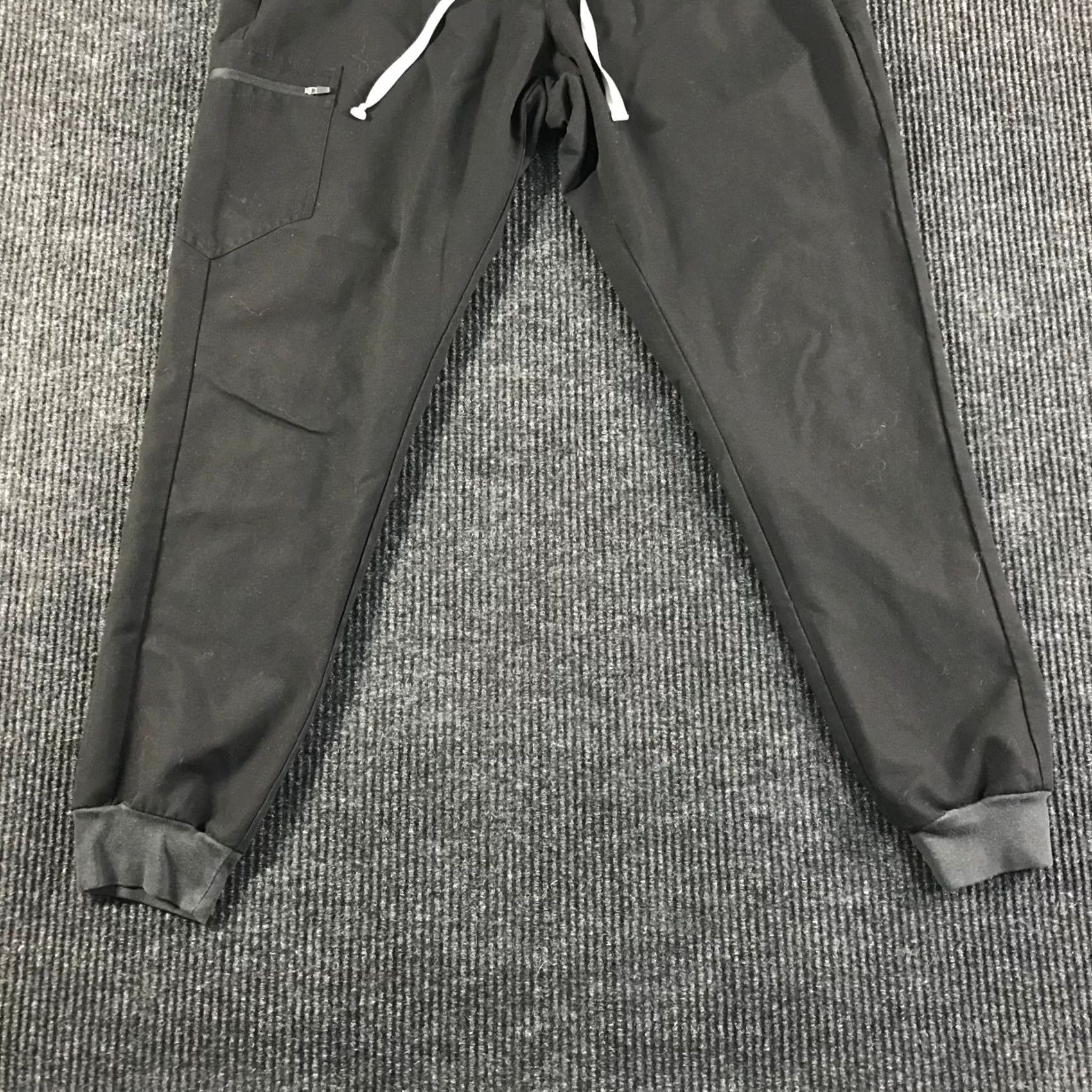 Vintage FIGS Technical Collection Black Jogger Scrub Pants XL-Tall W18SW200ST Women XS? XL-T? No, keep as XL-Tall. Size 40" / US 18 - 3 Thumbnail