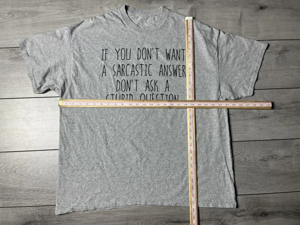 Band Tees Humor T-shirt Sarcastic answer size XLarge Size US XL / EU 56 / 4 - 5 Thumbnail
